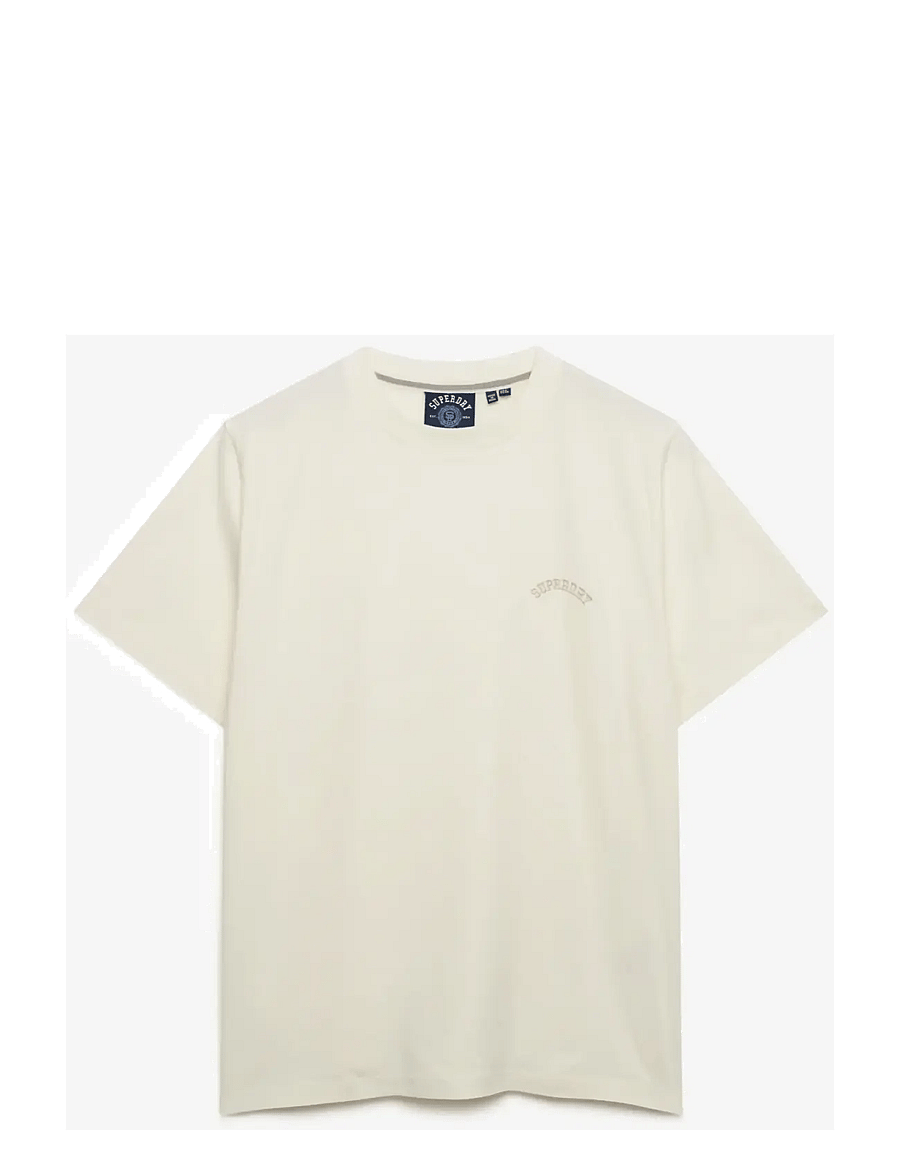 Superdry - ESSENTIAL LOGO LOOSE TEE - t-shirts - desert bone off white - 1