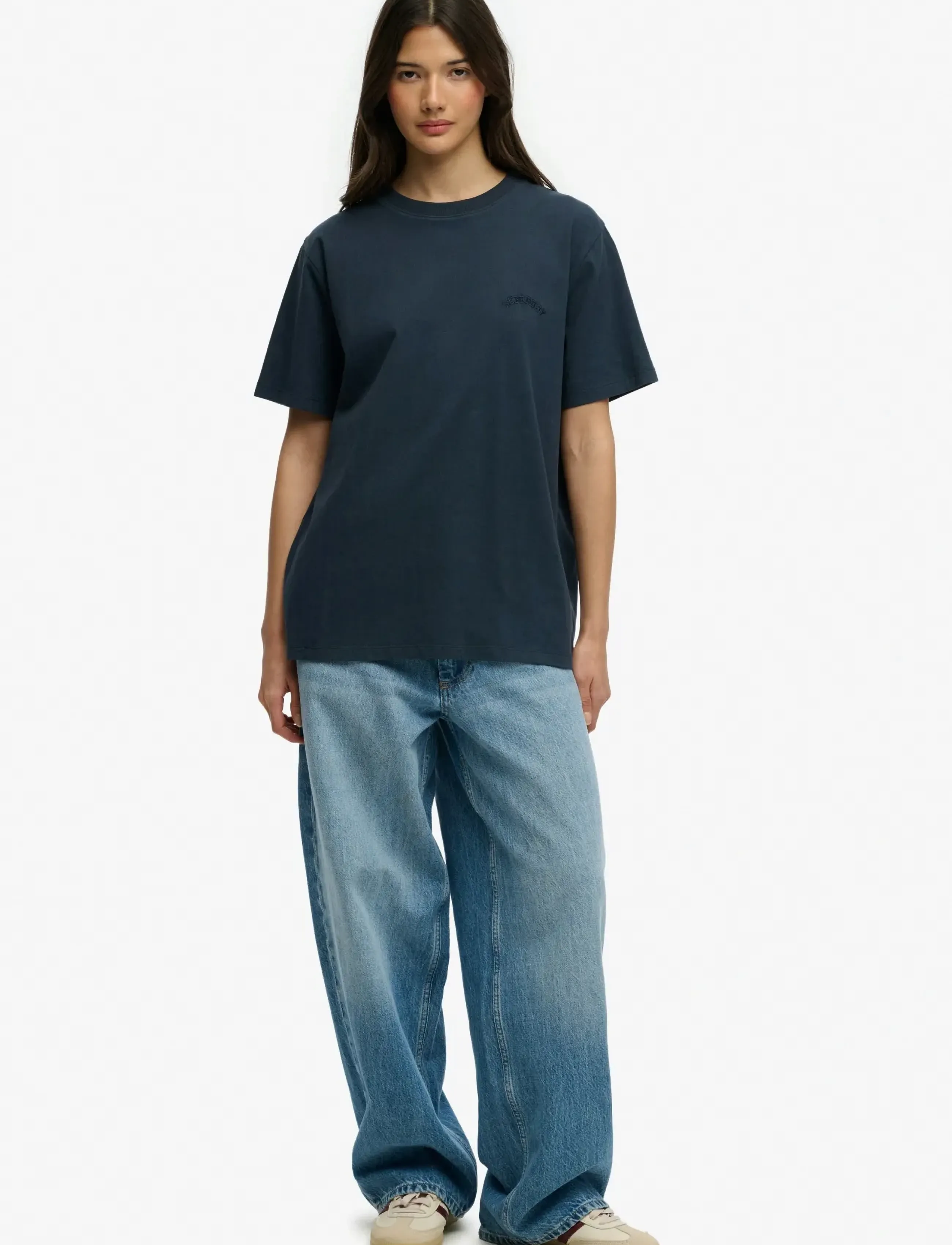 Superdry - ESSENTIAL LOGO LOOSE TEE - t-särgid - eclipse navy - 5
