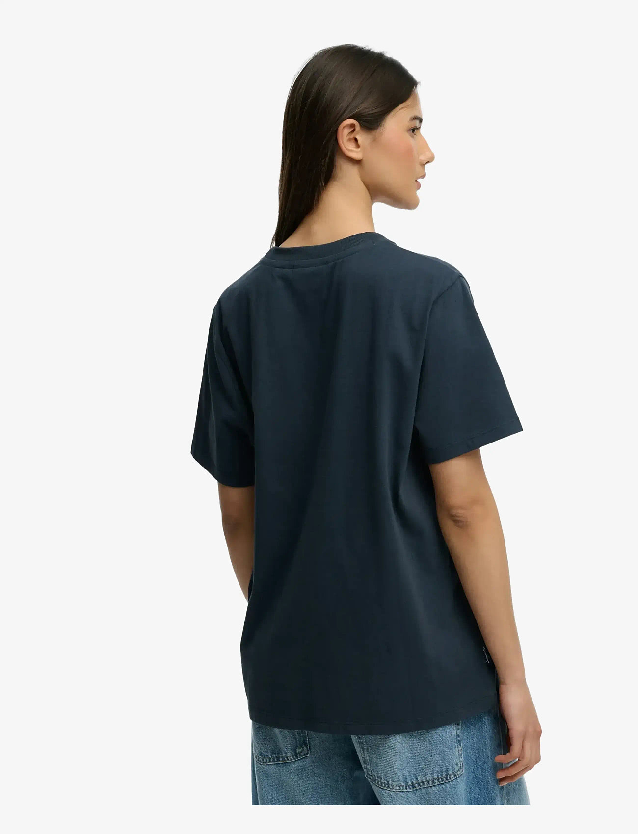 Superdry - ESSENTIAL LOGO LOOSE TEE - die niedrigsten preise - eclipse navy - 3