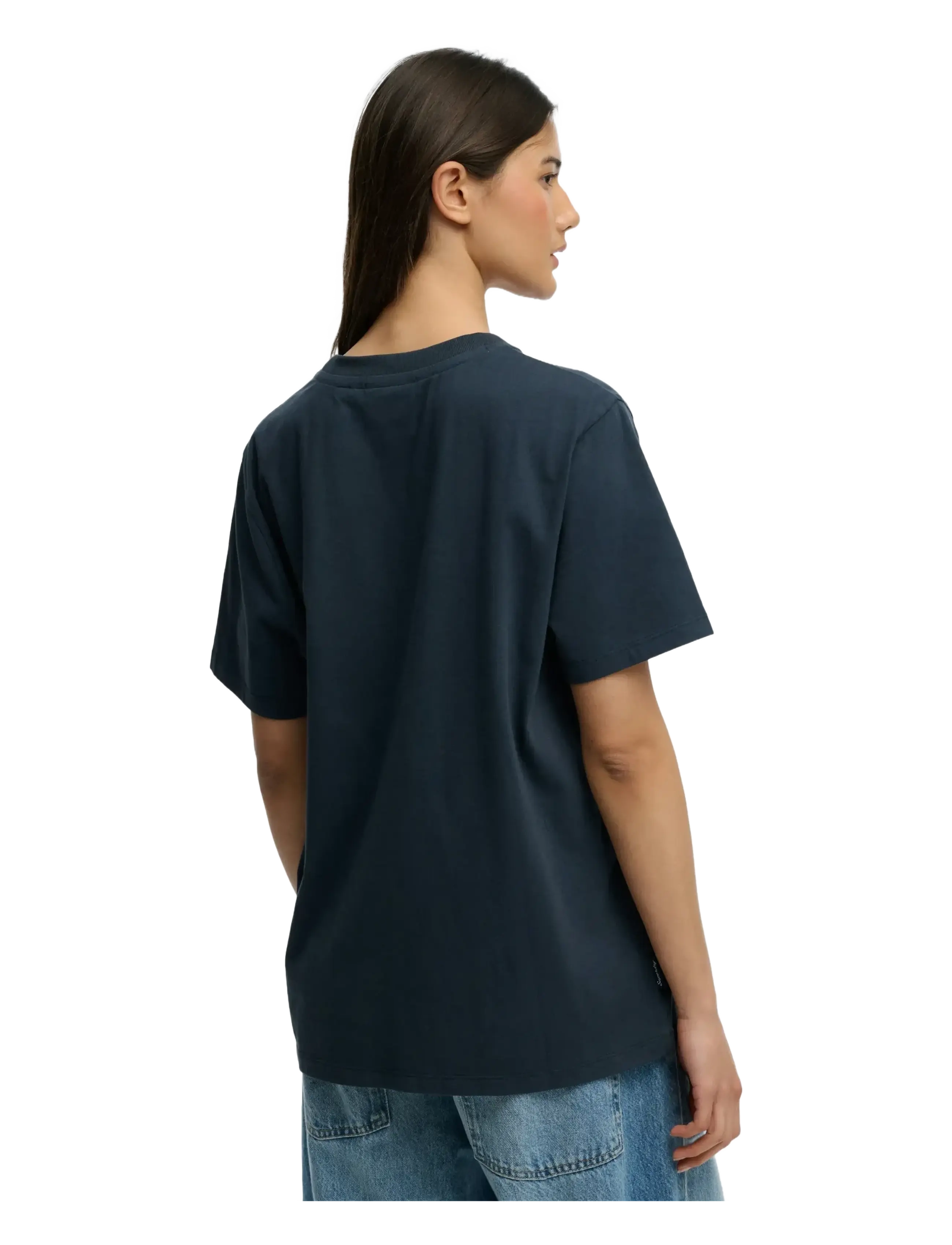 Superdry - ESSENTIAL LOGO LOOSE TEE - t-särgid - eclipse navy - 3