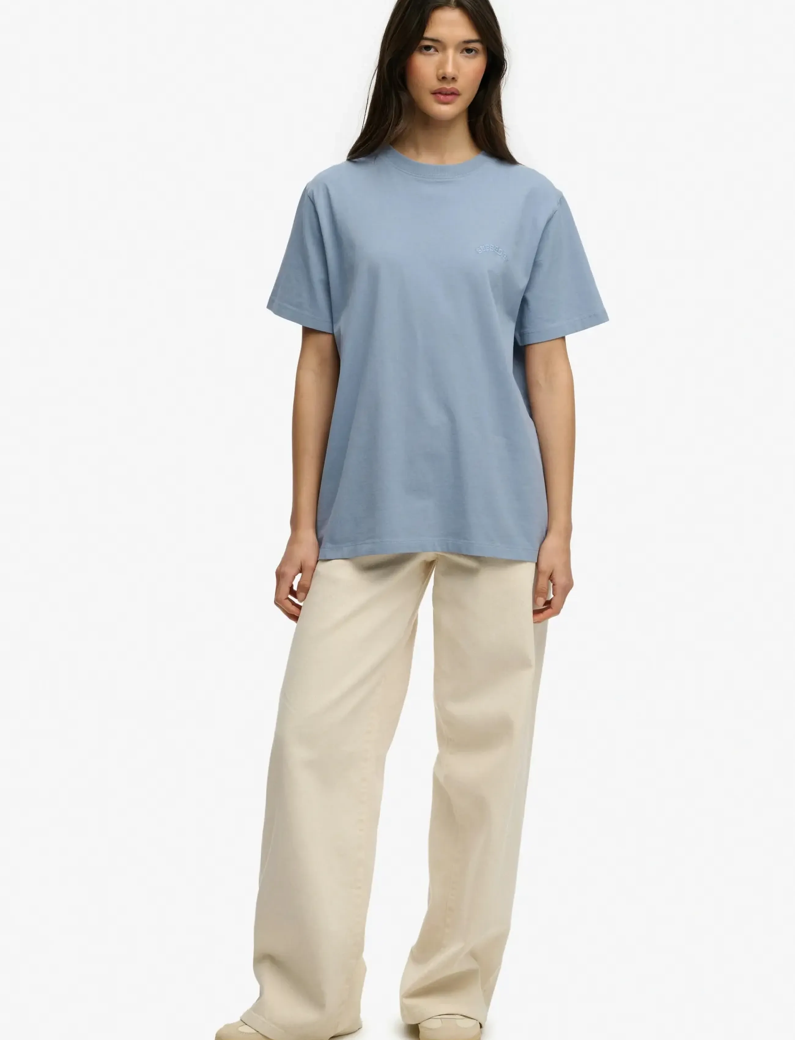 Superdry - ESSENTIAL LOGO LOOSE TEE - t-shirts - tidal blue - 3