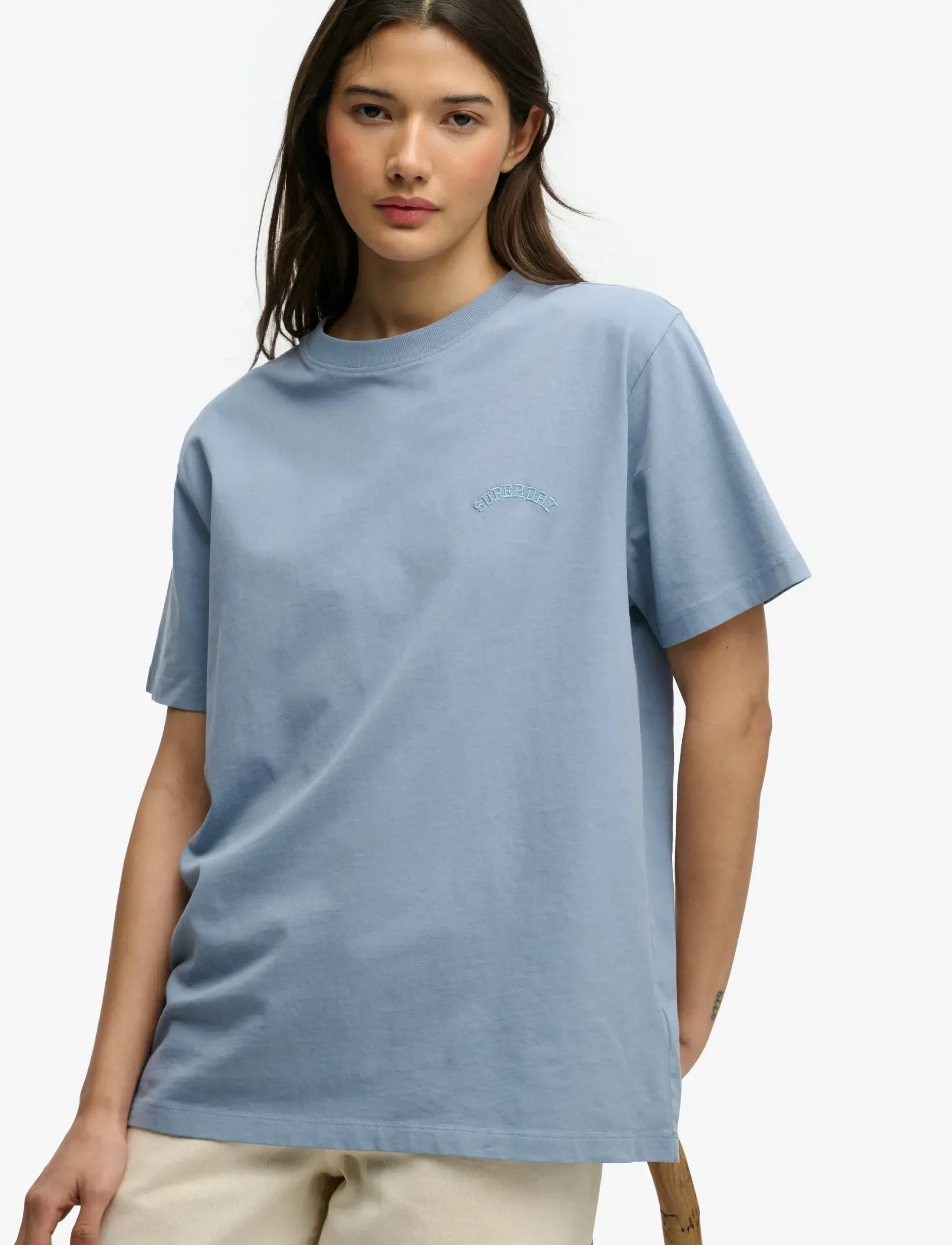 Superdry - ESSENTIAL LOGO LOOSE TEE - t-shirts - tidal blue - 4