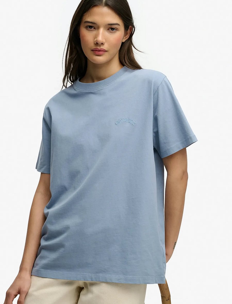 Superdry - ESSENTIAL LOGO LOOSE TEE - t-shirts - tidal blue - 4