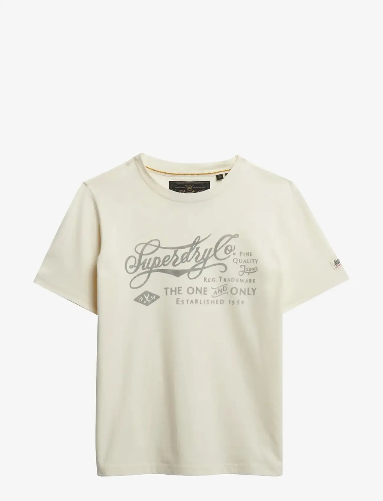 Superdry - INDUSTRY WORKER RLXD TEE - t-shirts - cream - 1