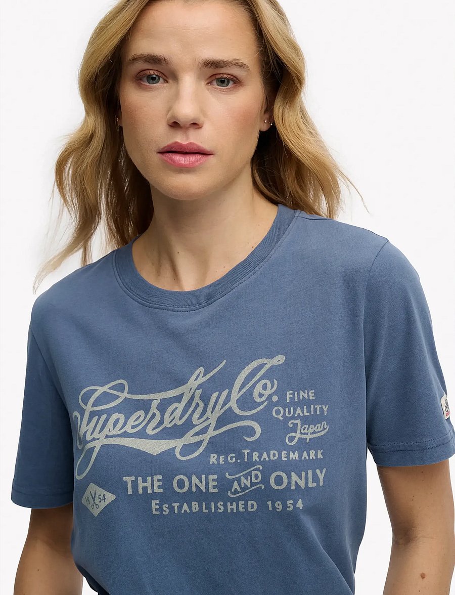 Superdry - INDUSTRY WORKER RLXD TEE - t-shirts - vintage indigo - 3