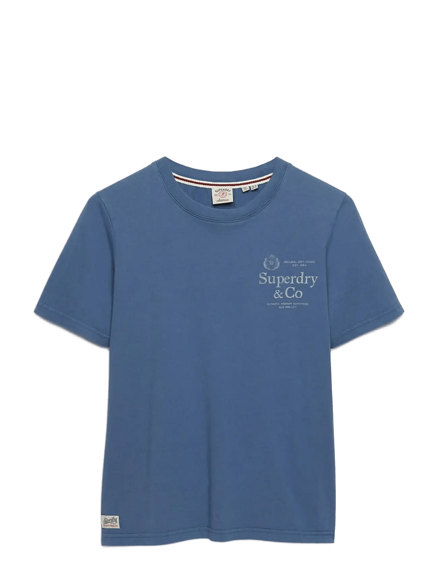 Superdry - LUXE CASUAL RLXD TEE - t-shirts - vintage indigo - 1