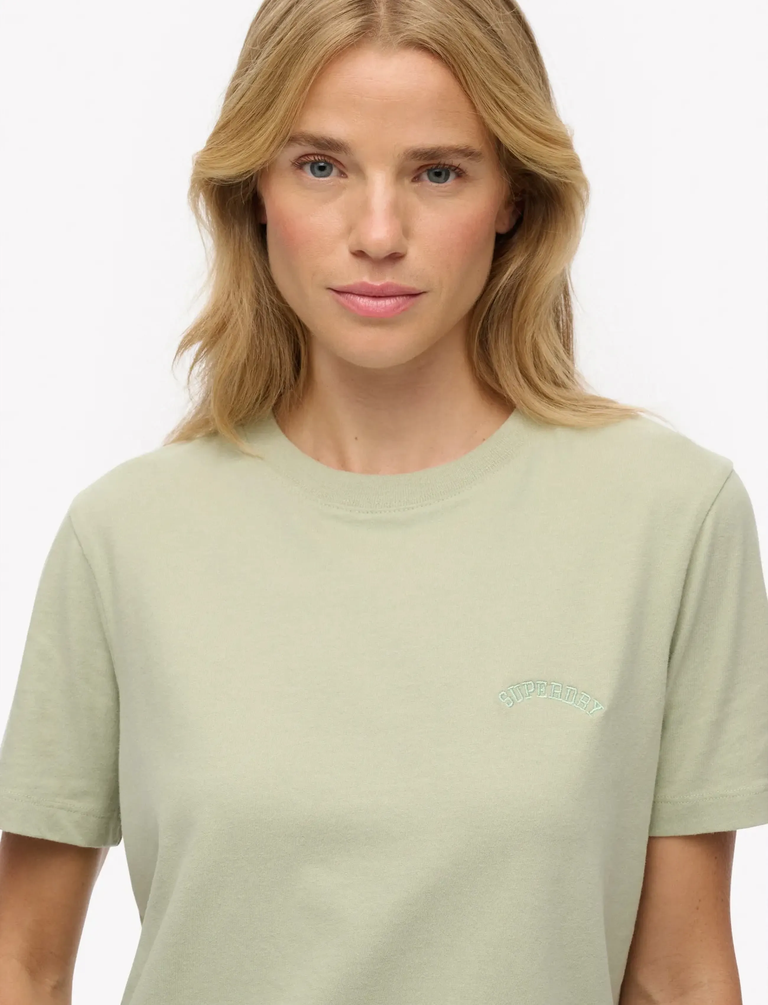 Superdry - ESSENTIAL LOGO EMB TEE - t-shirts - dusty sage - 3