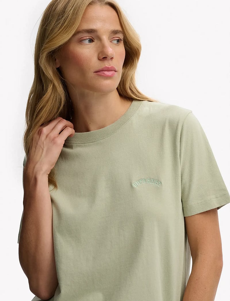 Superdry - ESSENTIAL LOGO EMB TEE - t-shirts - dusty sage - 4