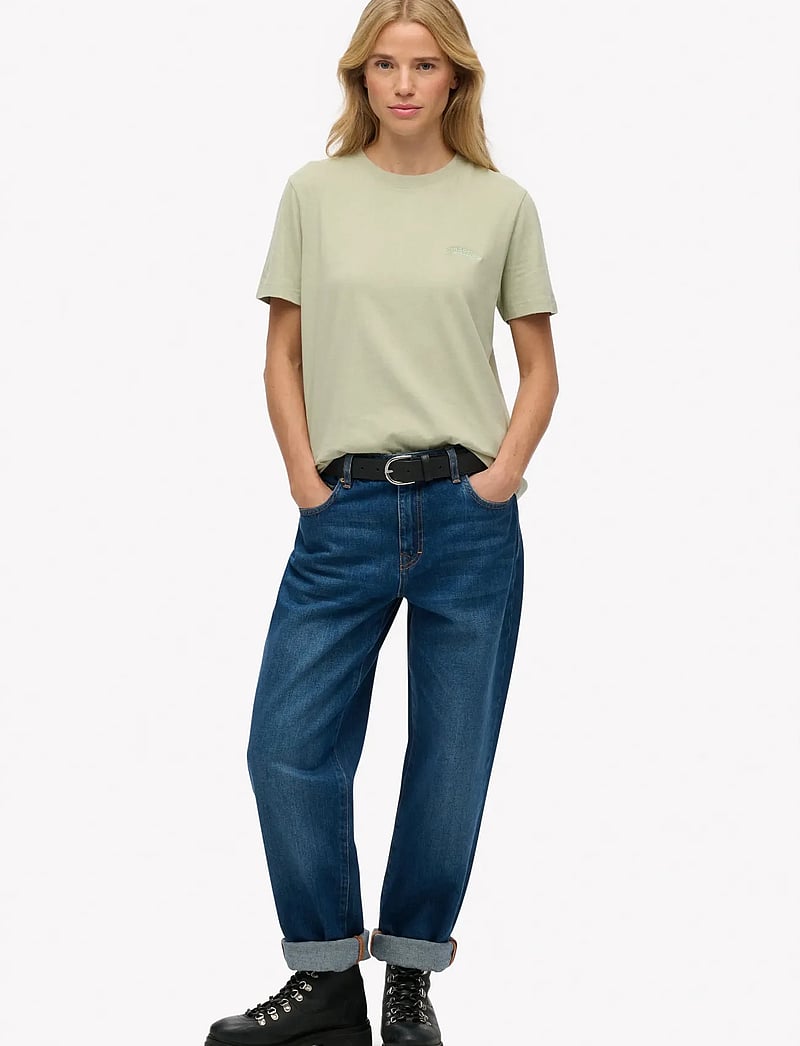 Superdry - ESSENTIAL LOGO EMB TEE - t-shirts - dusty sage - 5