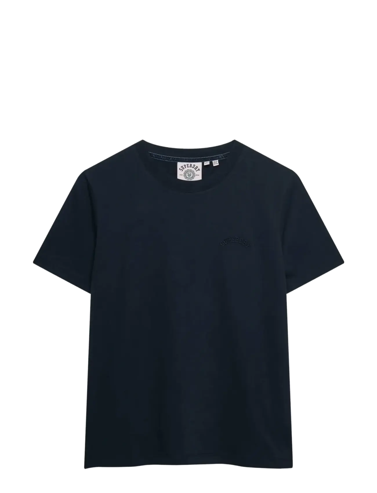SUPERDRY Essential Logo Emb Tee Navy - 10 - Damen