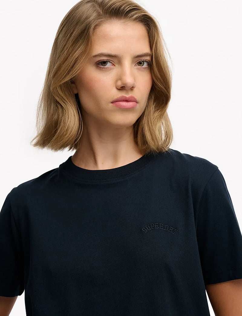 Superdry - ESSENTIAL LOGO EMB TEE - t-shirts - eclipse navy - 2