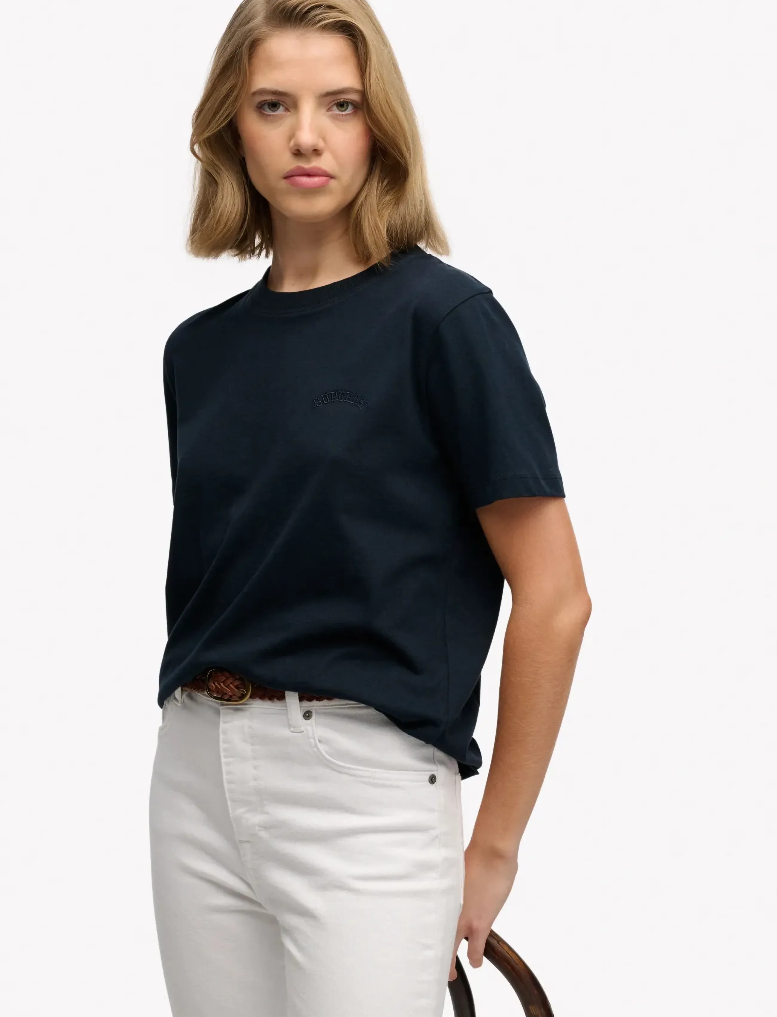 Superdry - ESSENTIAL LOGO EMB TEE - t-särgid - eclipse navy - 3