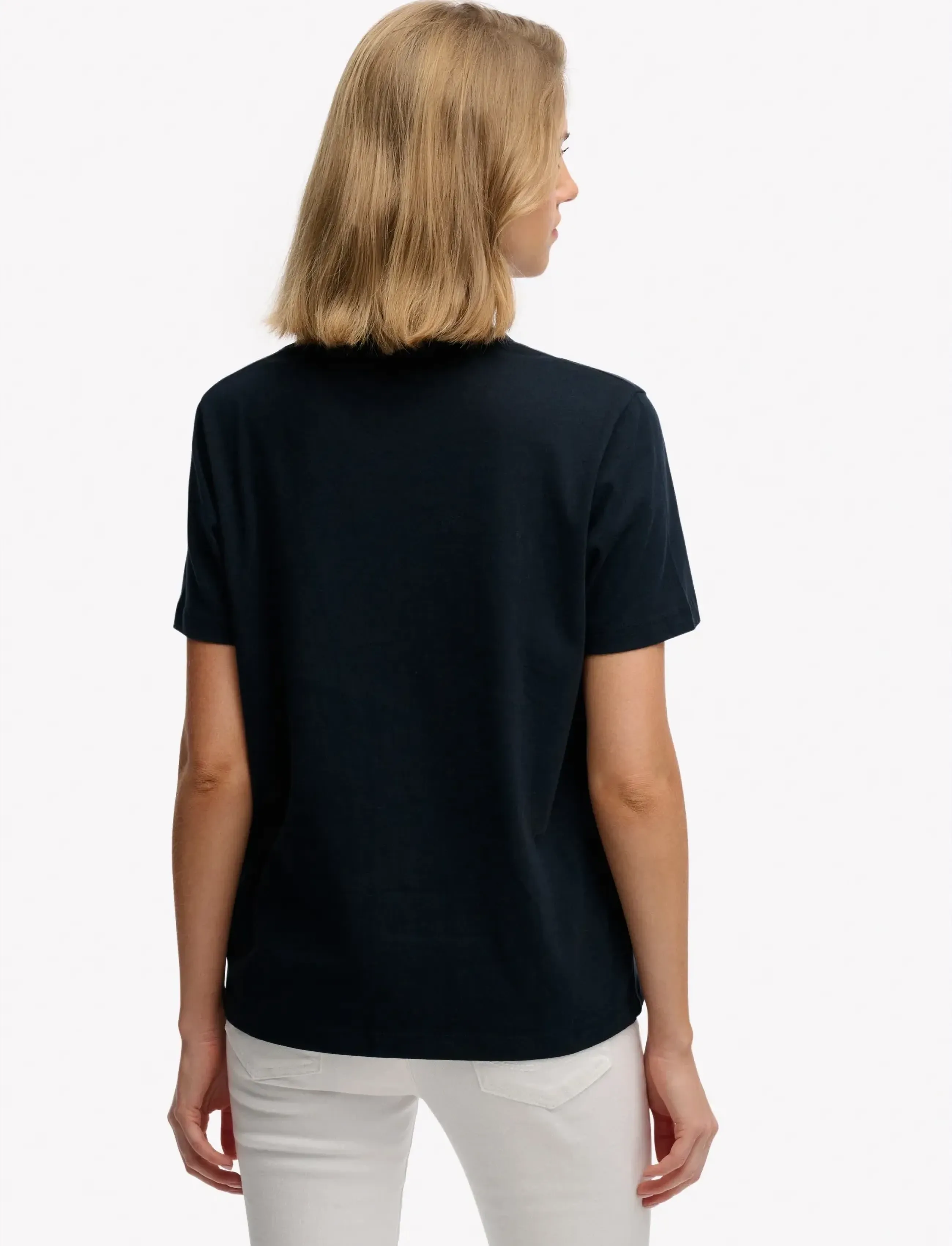 Superdry - ESSENTIAL LOGO EMB TEE - t-särgid - eclipse navy - 5