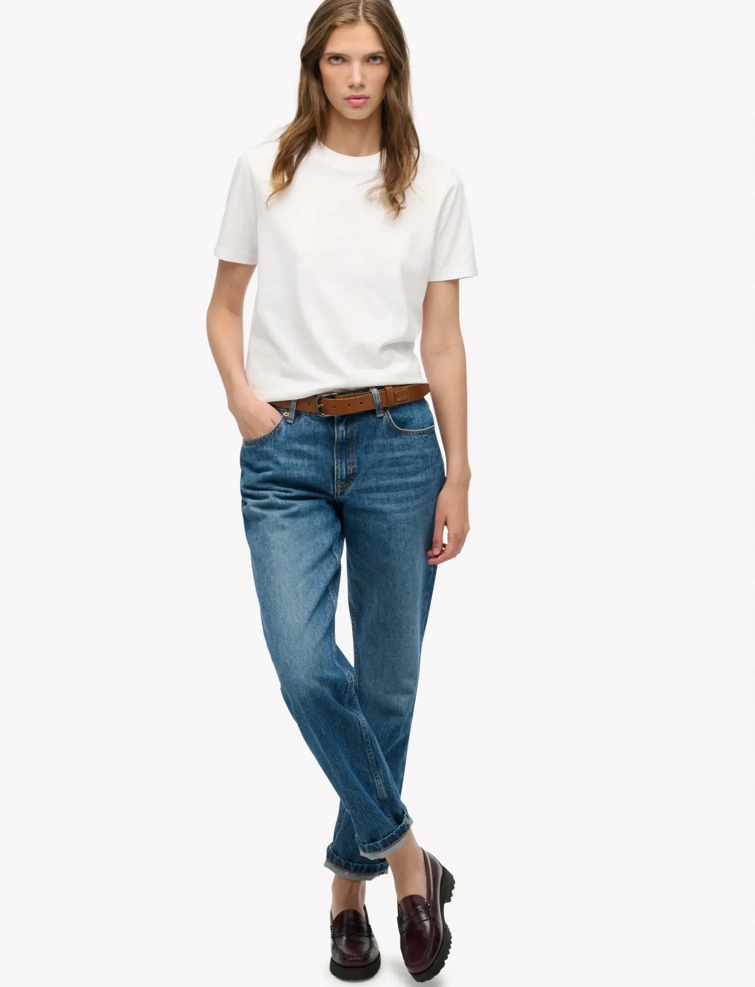 Superdry - ESSENTIAL LOGO EMB TEE - t-shirts - optic - 5