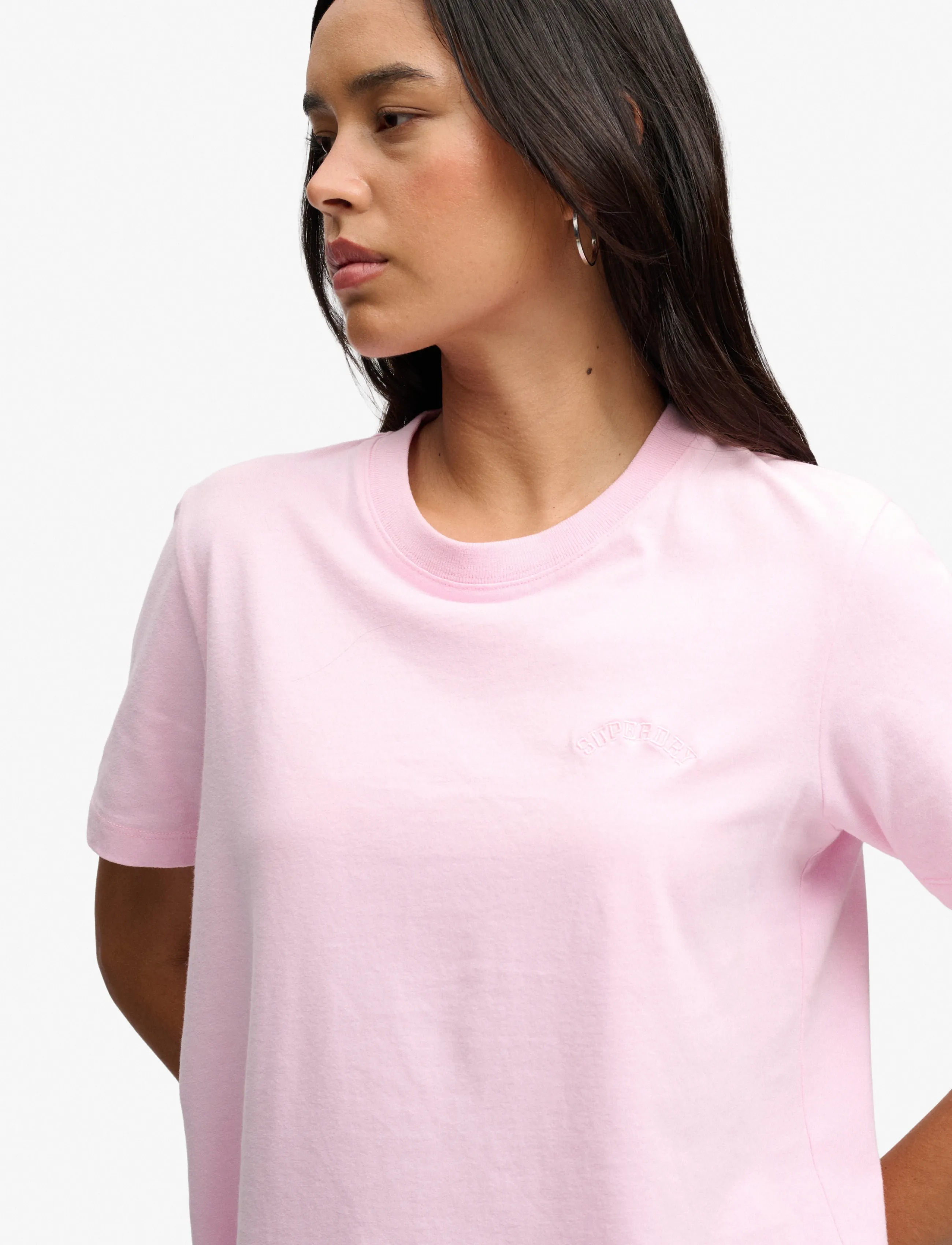 Superdry - ESSENTIAL LOGO EMB TEE - t-shirts - pink lady - 4