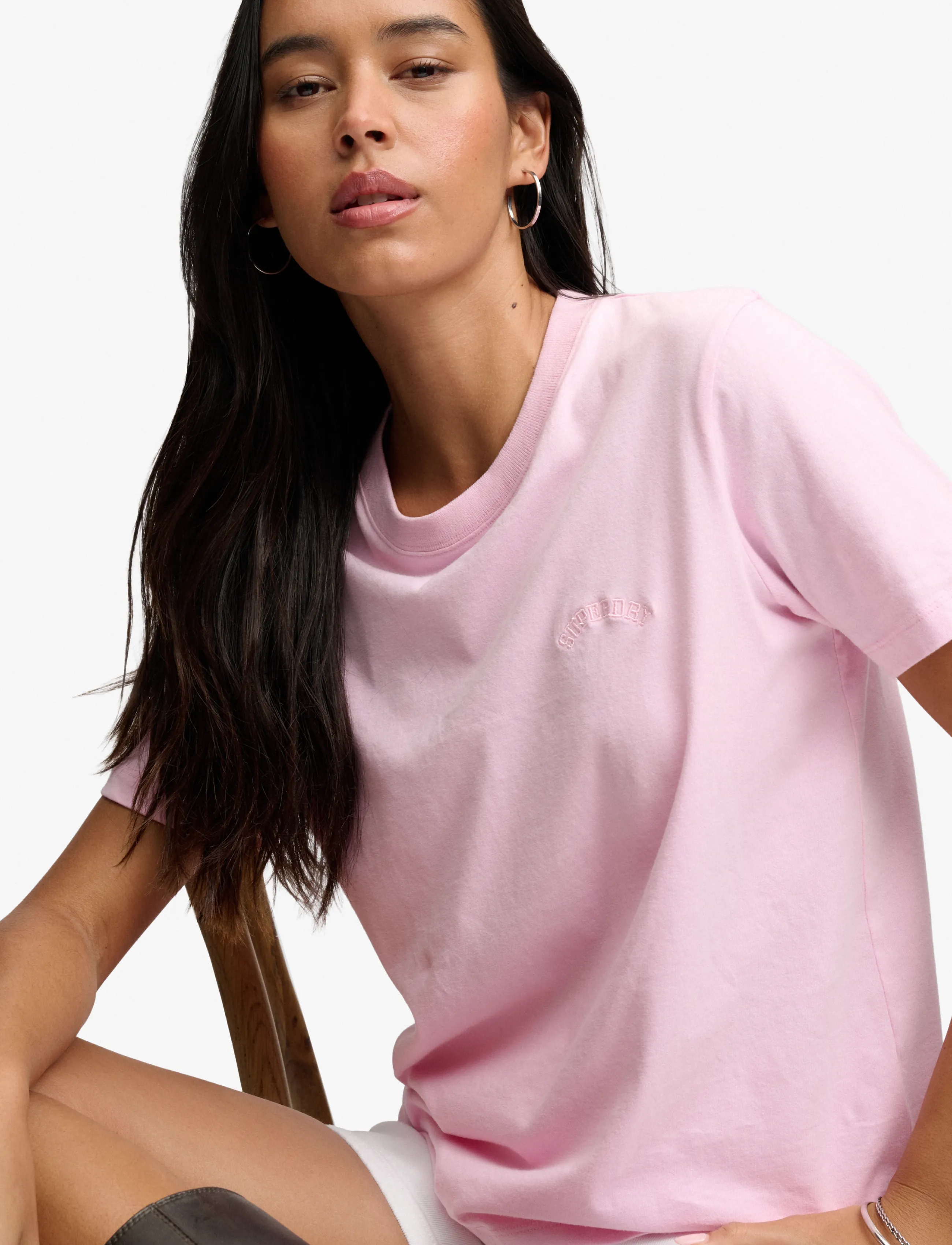 Superdry - ESSENTIAL LOGO EMB TEE - t-shirts - pink lady - 5