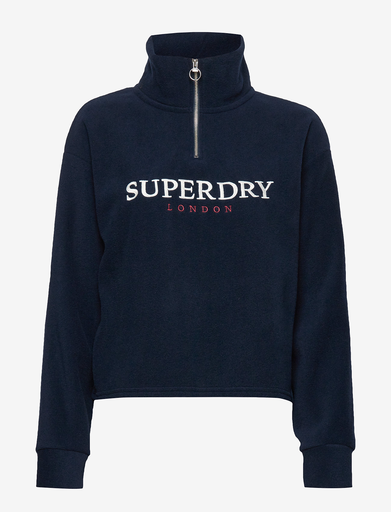 Superdry - ROWAN FLEECE HALF ZIP - blue print - 0
