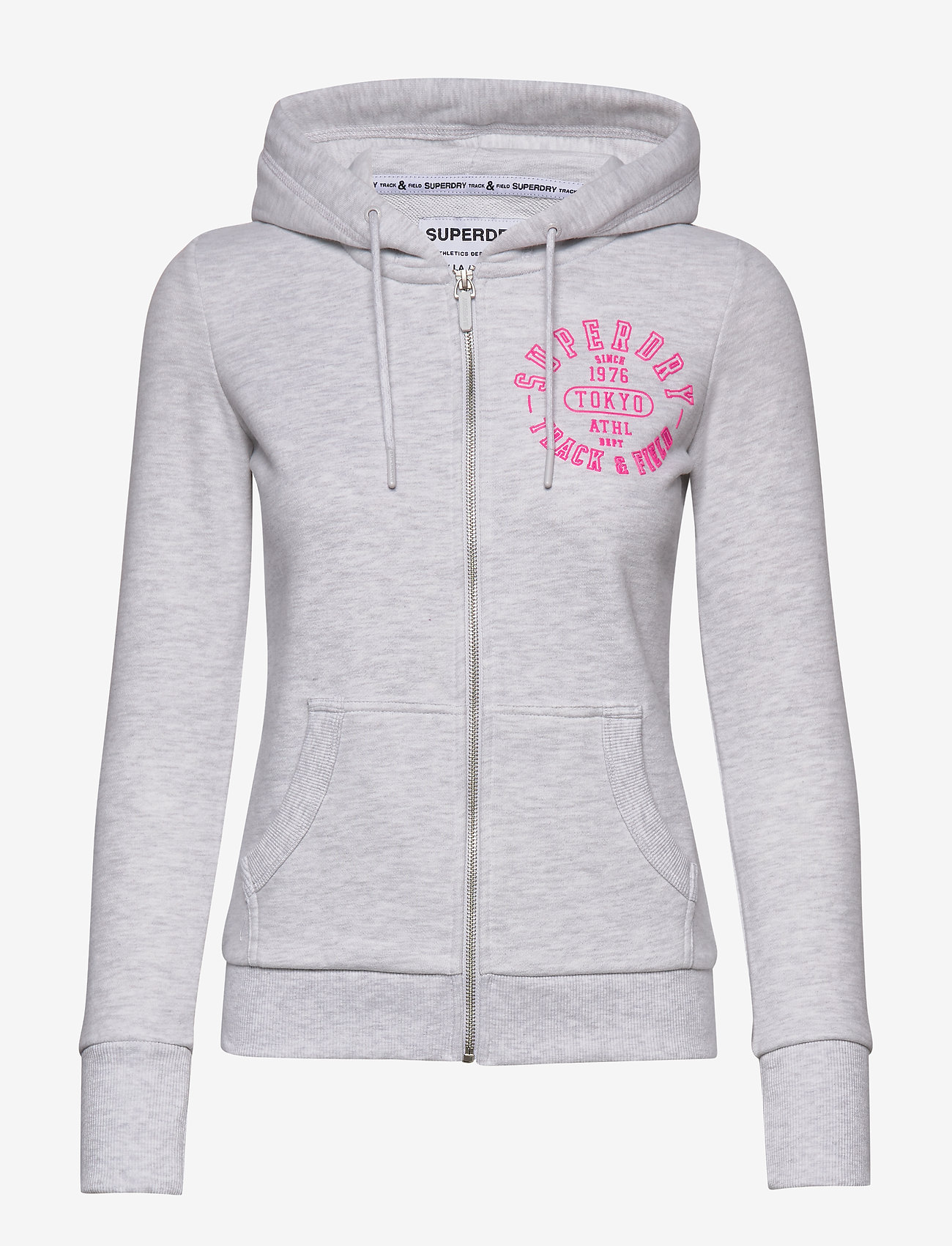 Superdry - TRACK & FIELD ZIPHOOD ub - ice marl - 0