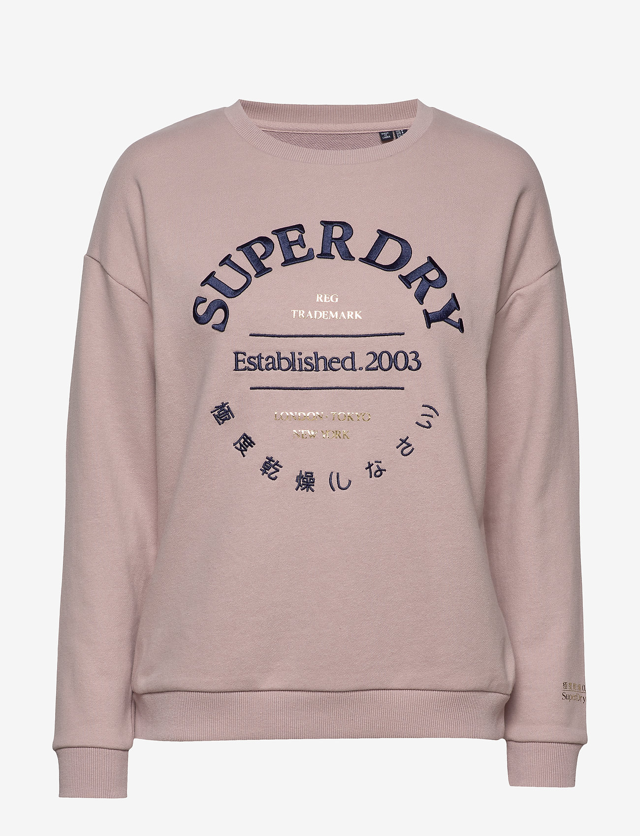 Superdry - APPLIQUE SERIF CREW UB - violet haze - 0