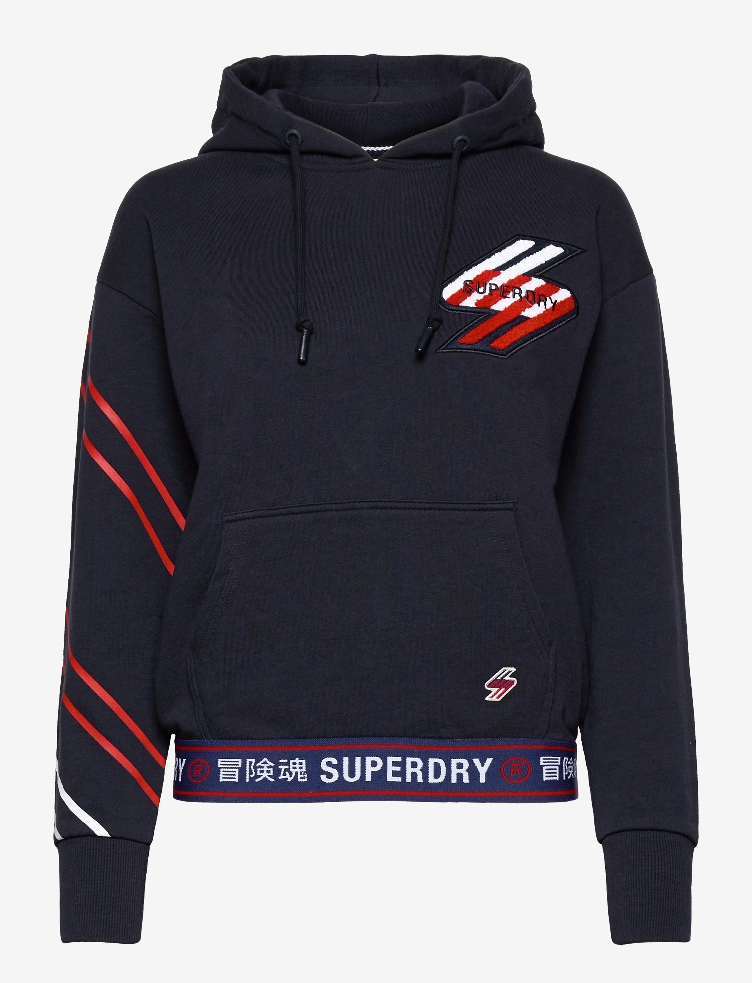 Superdry - SPORTSTYLE GRAPHIC HOOD - deep navy - 0