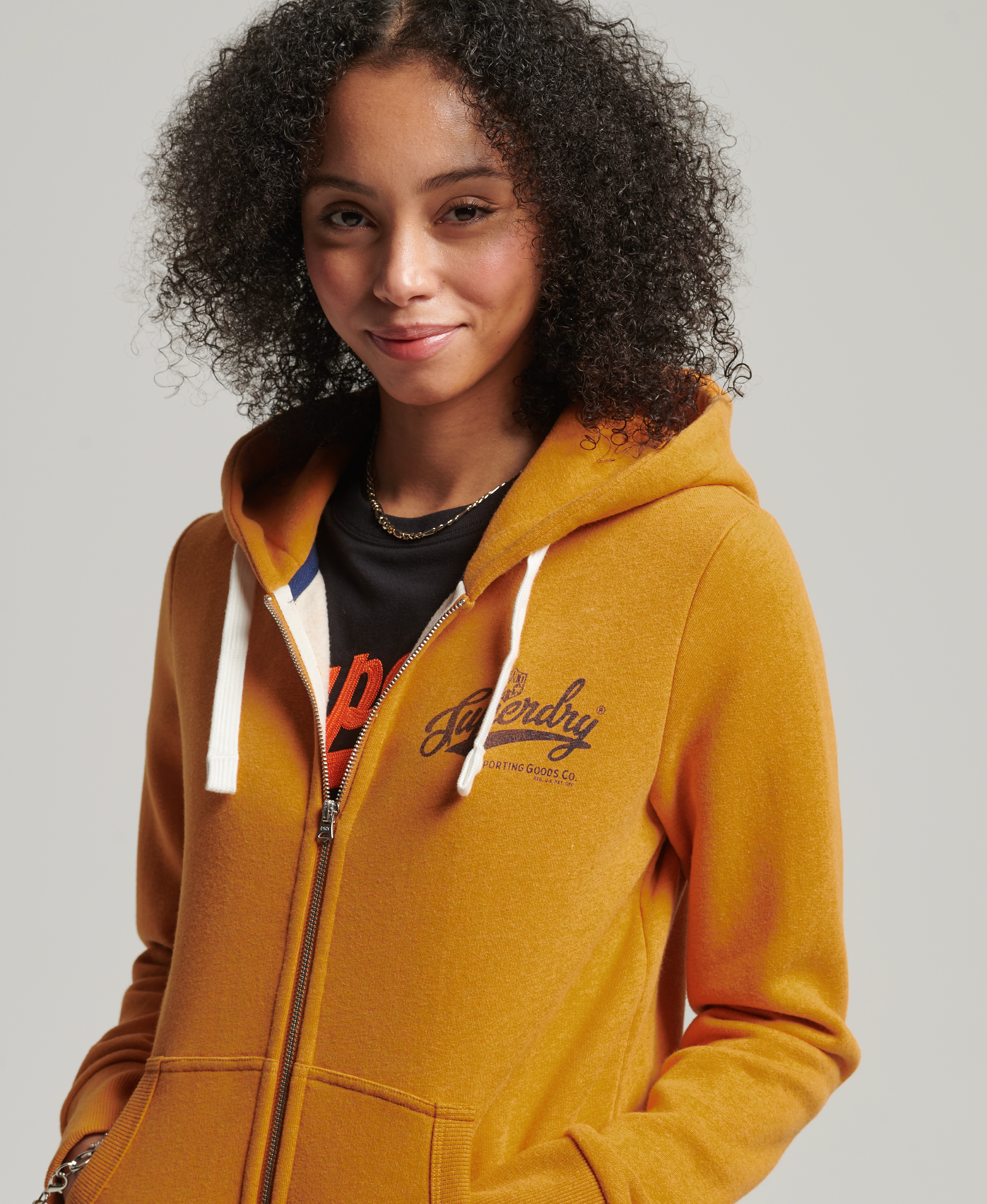 Superdry - VINTAGE SCRIPT STYLE COLL ZPHD - thrift gold marl - 2