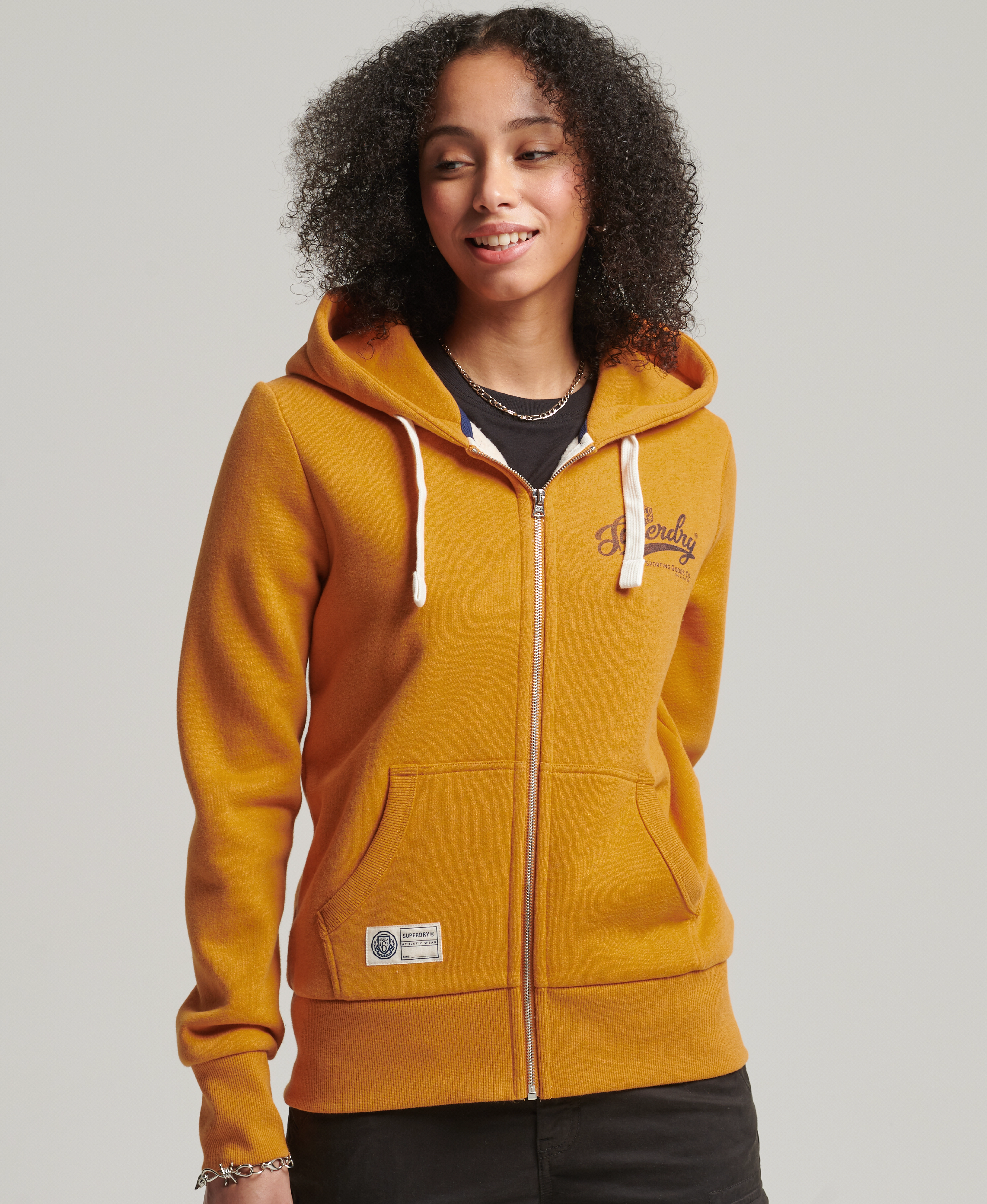 Superdry - VINTAGE SCRIPT STYLE COLL ZPHD - thrift gold marl - 3