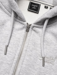 Superdry - VINTAGE LOGO EMB ZIPHOOD - sporta džemperi un džemperi ar kapuci - glacier grey marl - 2