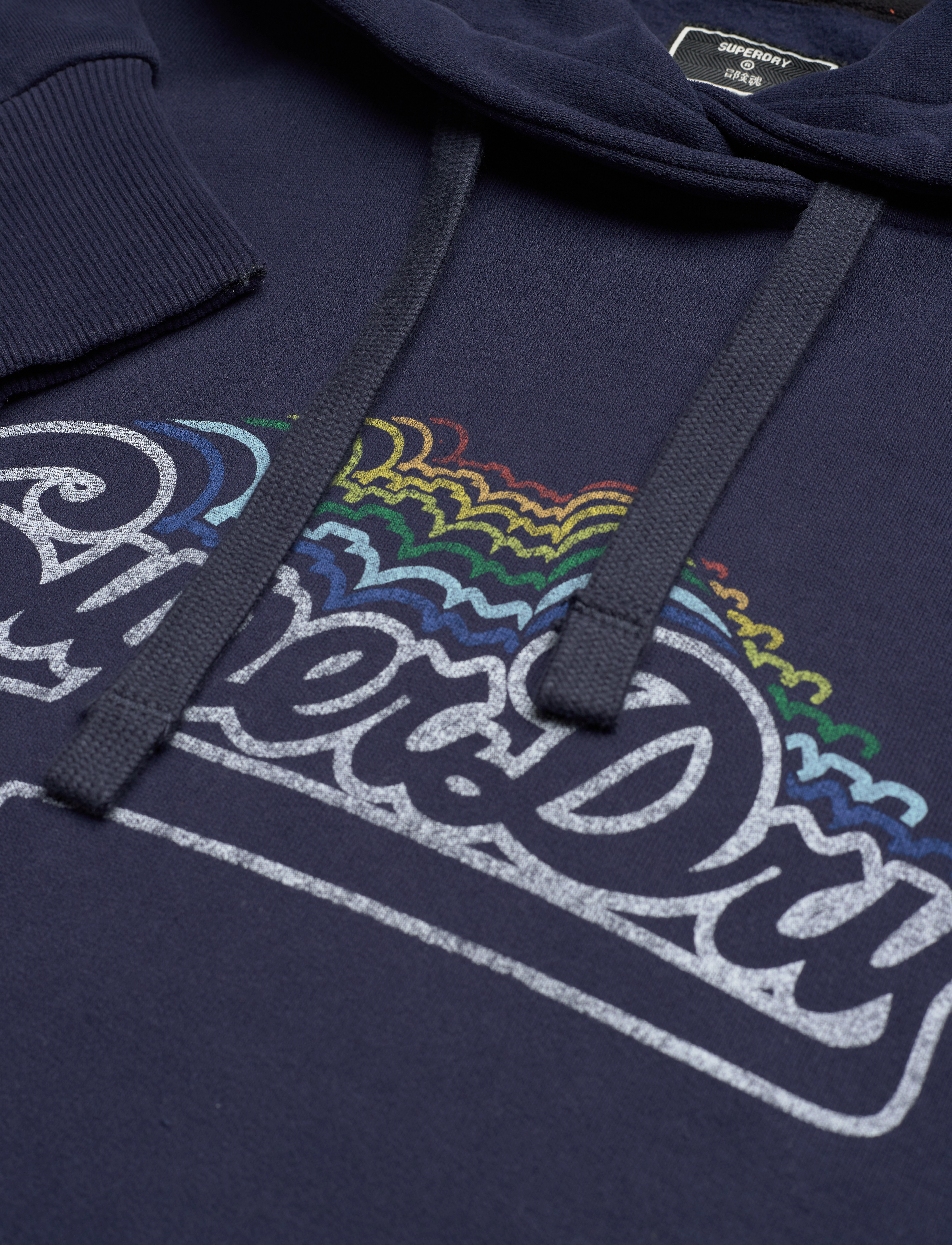 Superdry - VINTAGE LOGO RAINBOW HOOD - nautical navy - 2