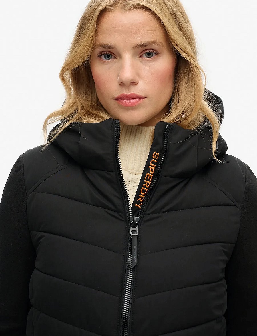 Superdry - HOOD STORM HYBRID PADDED JKT - winterjacken - black - 3