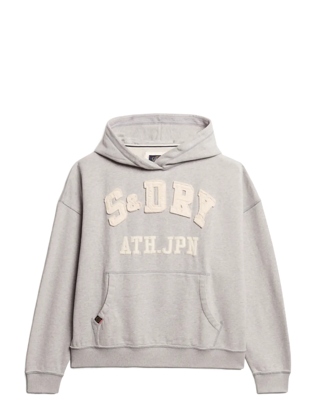 Superdry ATHLETIC APPLIQ OVERSIZE HOOD - Kleidung - GREY MARL / grey