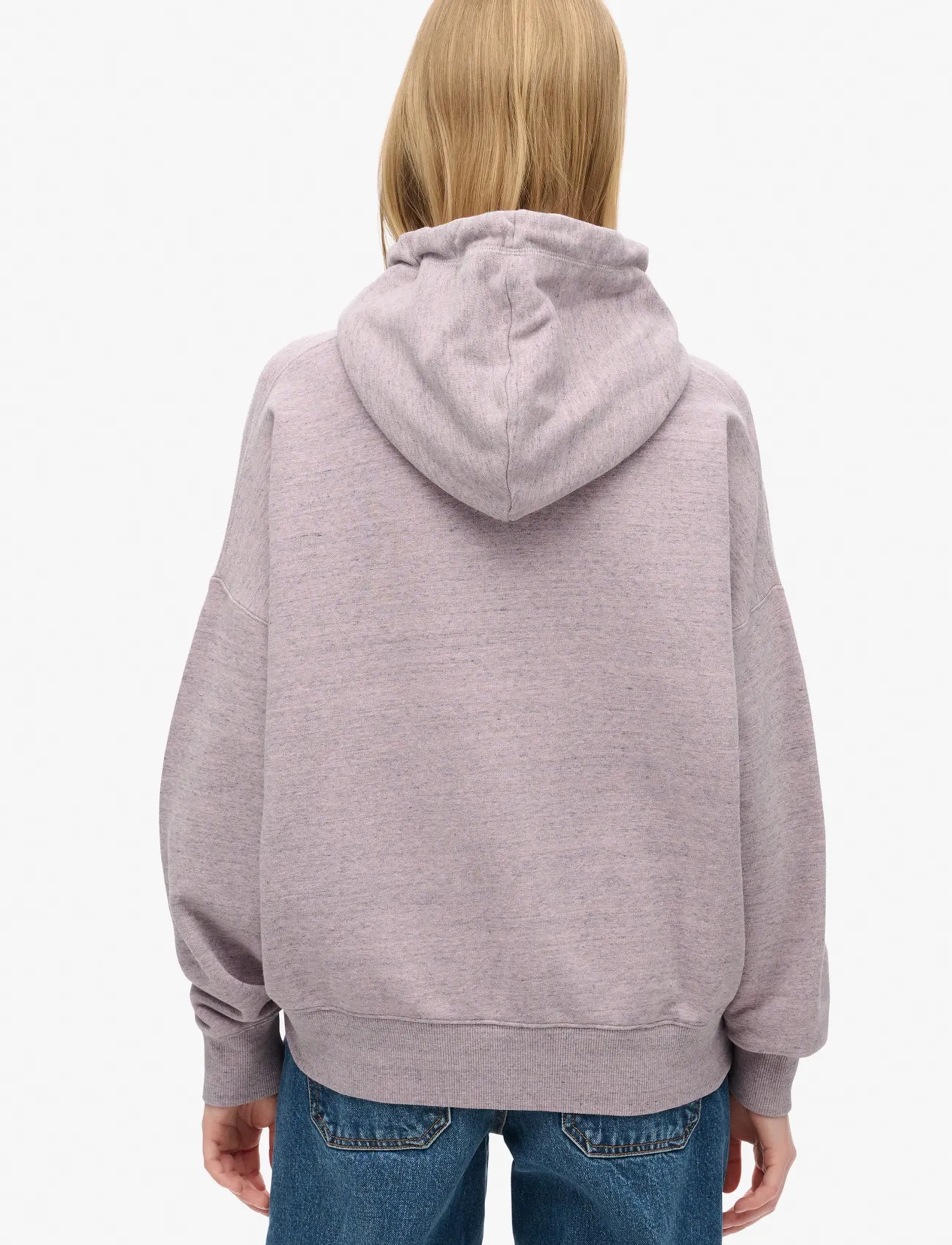 Superdry - ESSENTIAL LOGO OVERDYED HOODIE - hættetrøjer - powder pink - 4