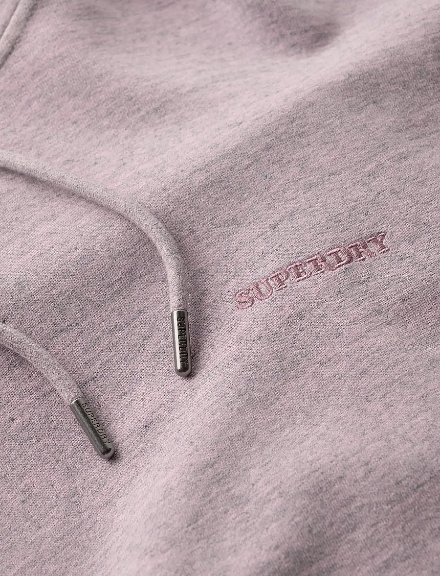 Superdry - ESSENTIAL LOGO OVERDYED HOODIE - hettupeysur - powder pink - 5