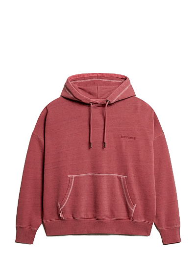 Essential Logo Overdyed Hoodie - HæTtetrøJer