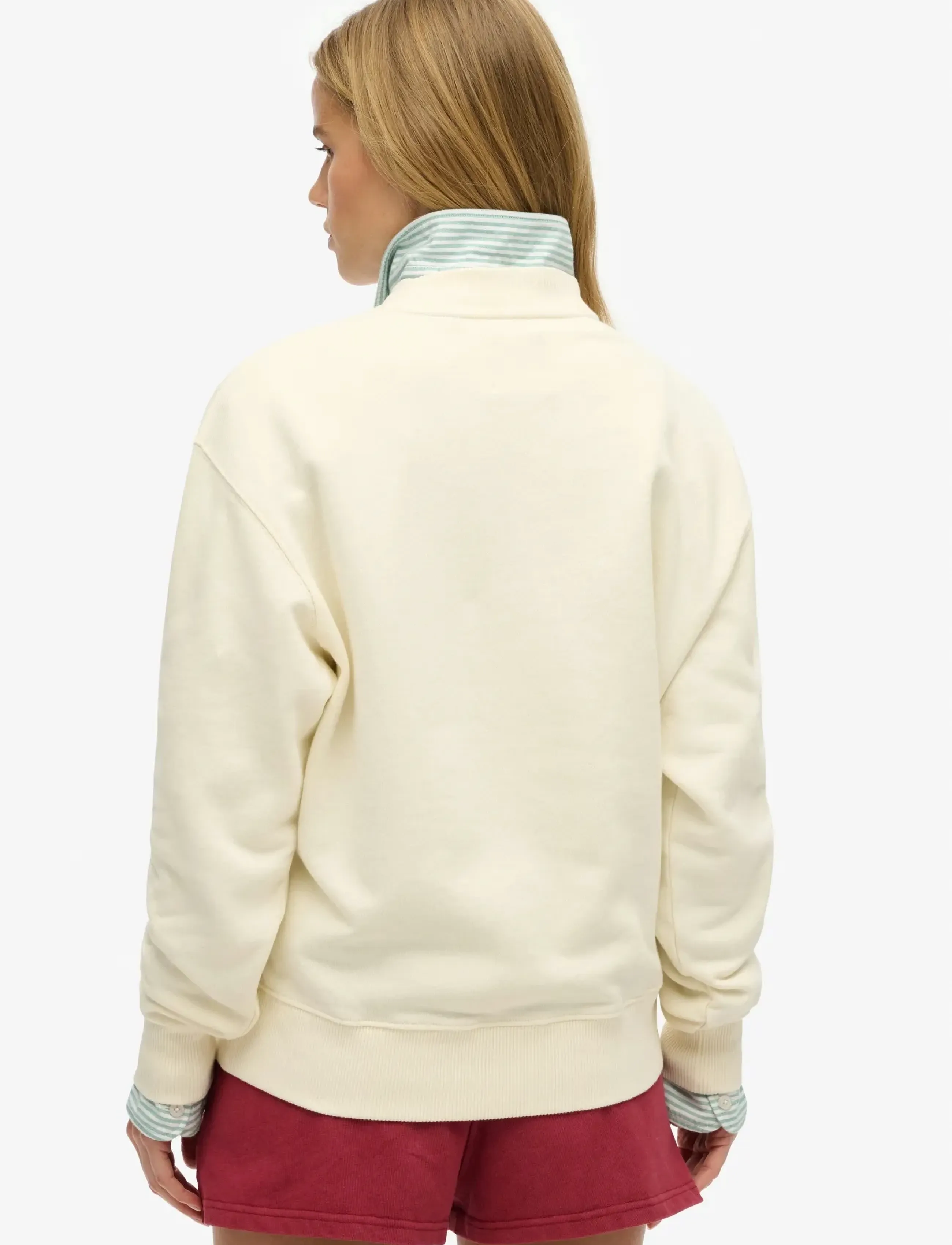 Superdry - SOUVENIR GRAPHIC LOOSE CREW - sweatshirts - cream - 2