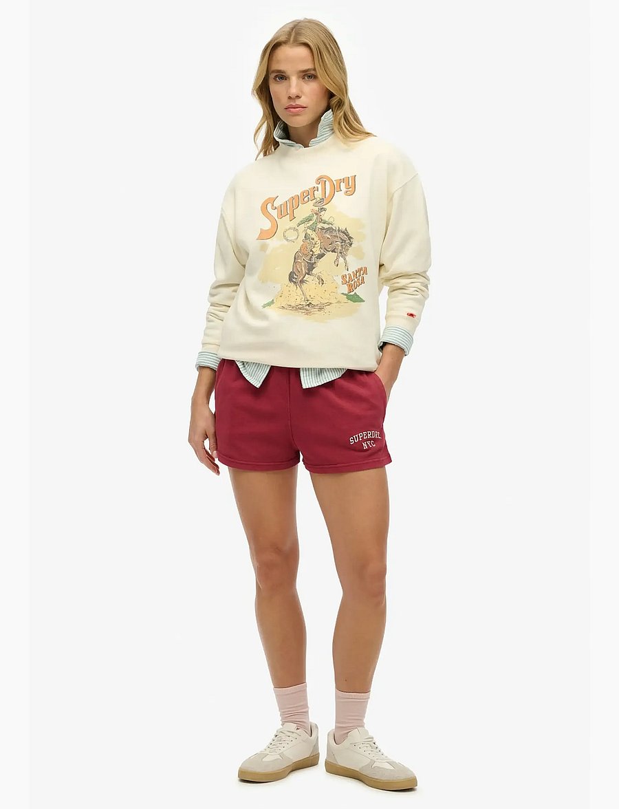 Superdry - SOUVENIR GRAPHIC LOOSE CREW - sweatshirts - cream - 4