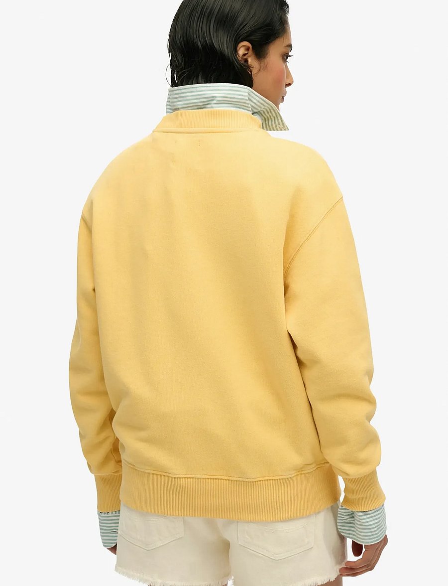 Superdry - SOUVENIR GRAPHIC LOOSE CREW - sweatshirts - flax yellow - 3