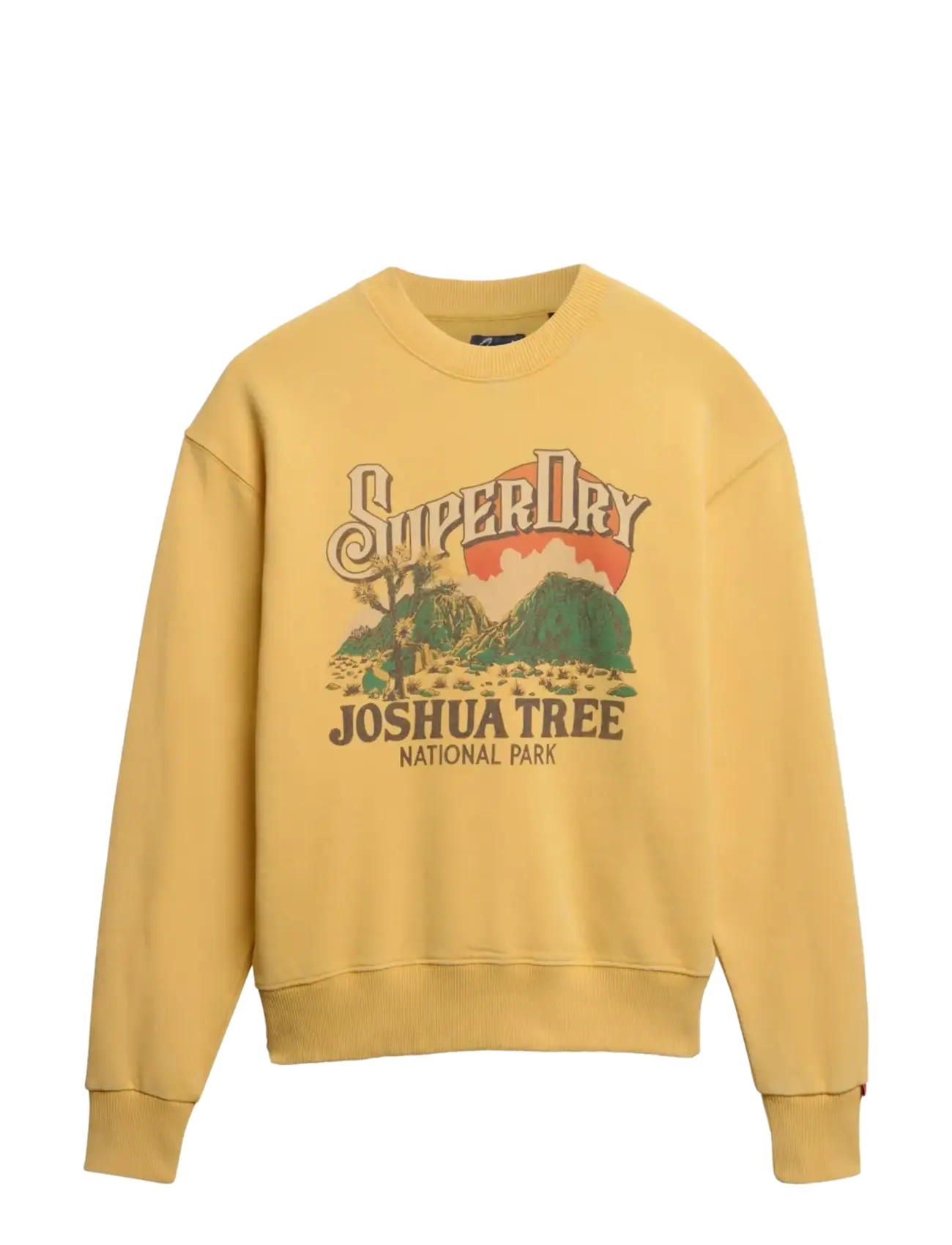 Superdry - SOUVENIR GRAPHIC LOOSE CREW - sweatshirts - flax yellow - 2