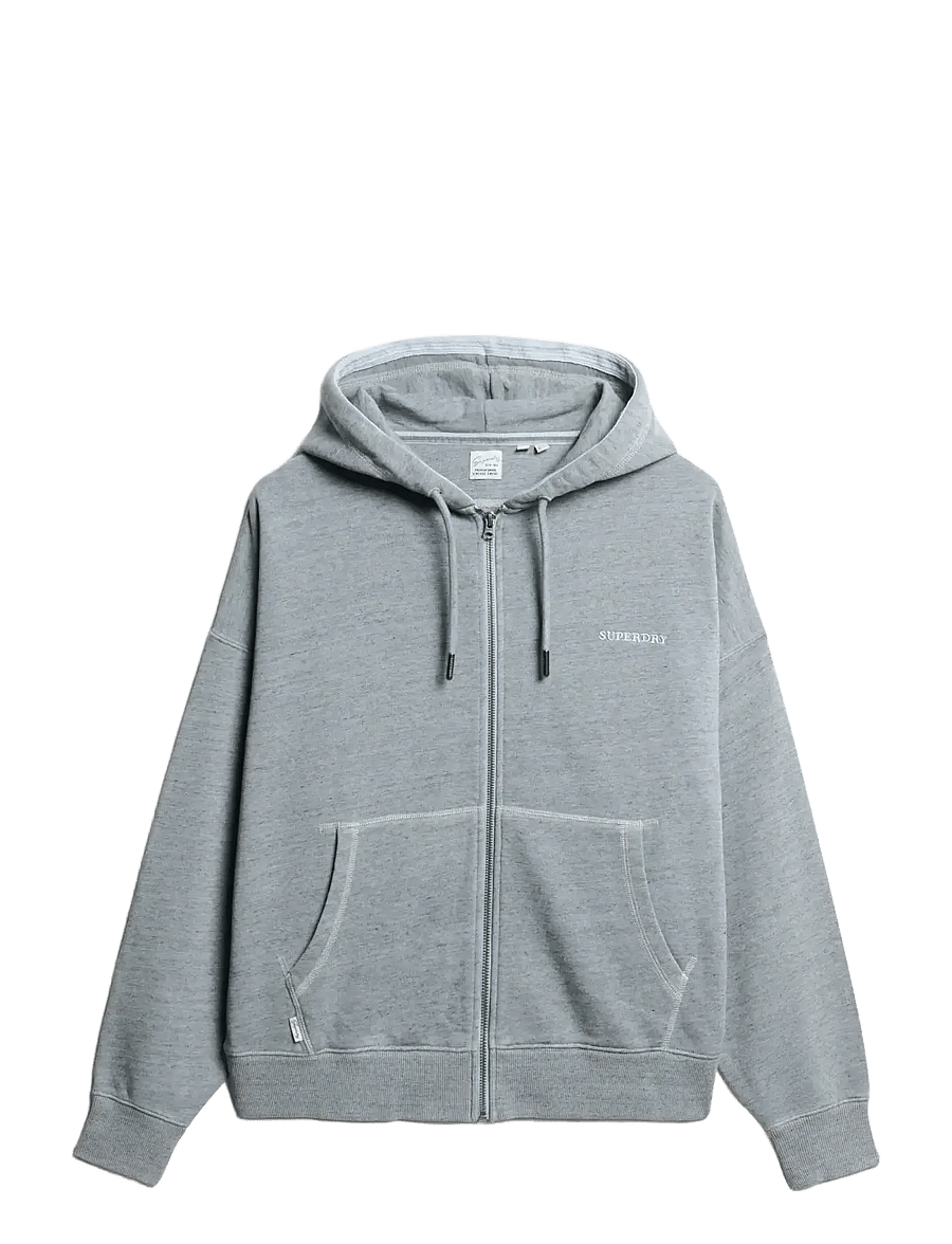 Superdry - ESSENTIAL LOGO OVERDYED ZH - kapuzenpullover - blue fog - 1