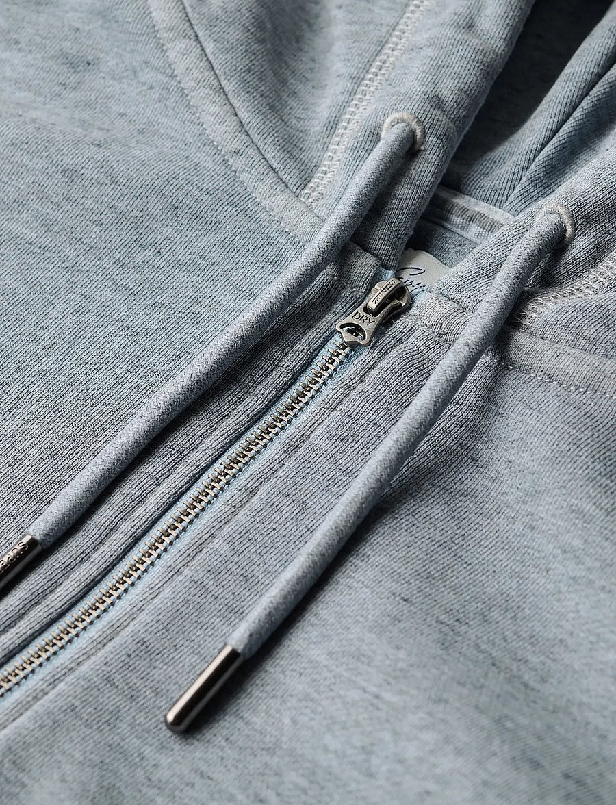 Superdry - ESSENTIAL LOGO OVERDYED ZH - kapuzenpullover - blue fog - 4