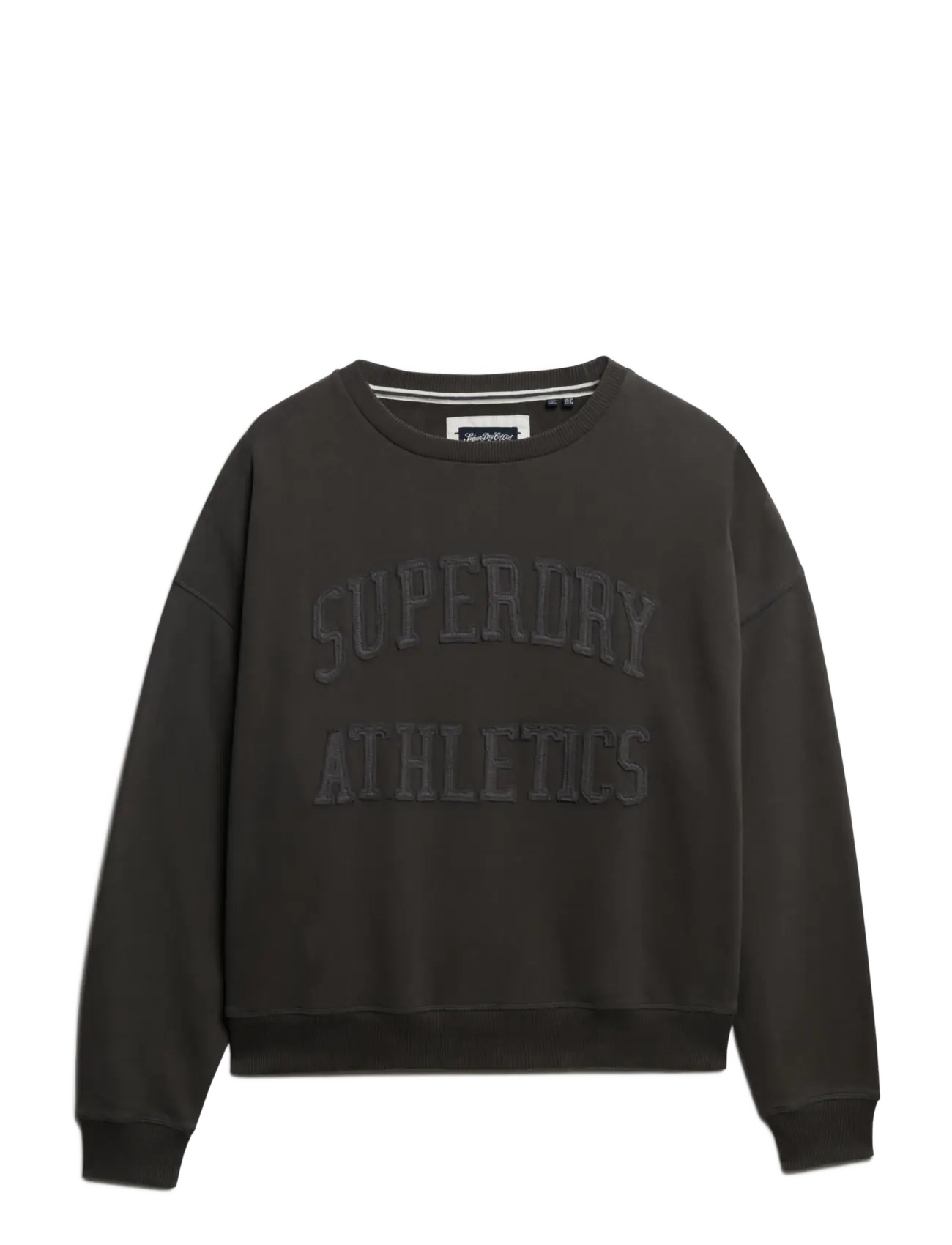 Superdry ATHLETIC TONAL APPLIQUE CREW - Kleidung - CHARCOAL / grey