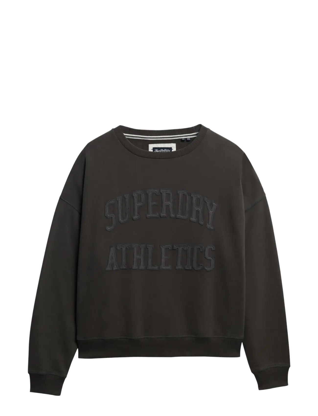 Superdry - ATHLETIC TONAL APPLIQUE CREW - sweatshirts - charcoal - 2