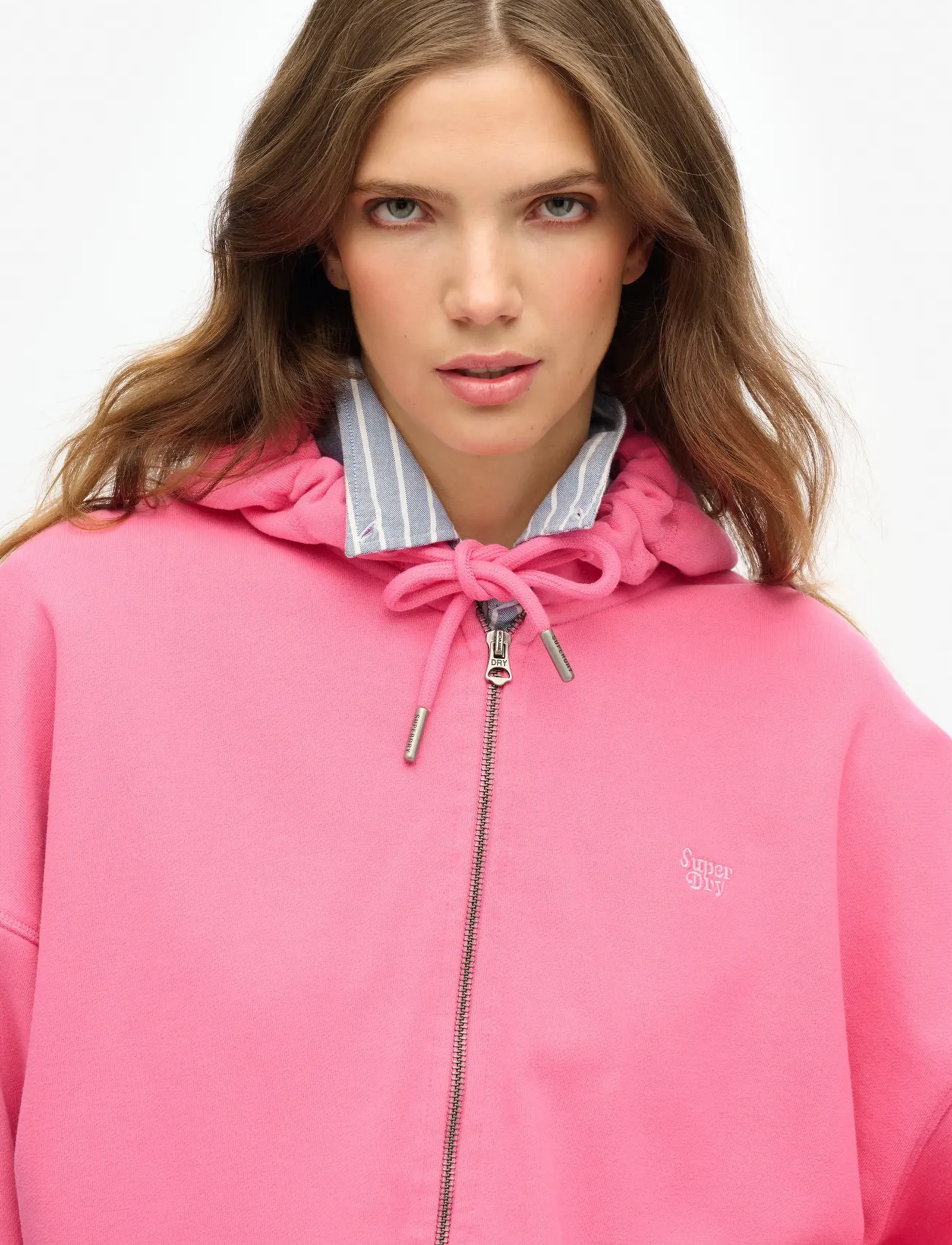 Superdry - STUDIOS ZIP HOODIE - hættetrøjer - azalea pink - 4