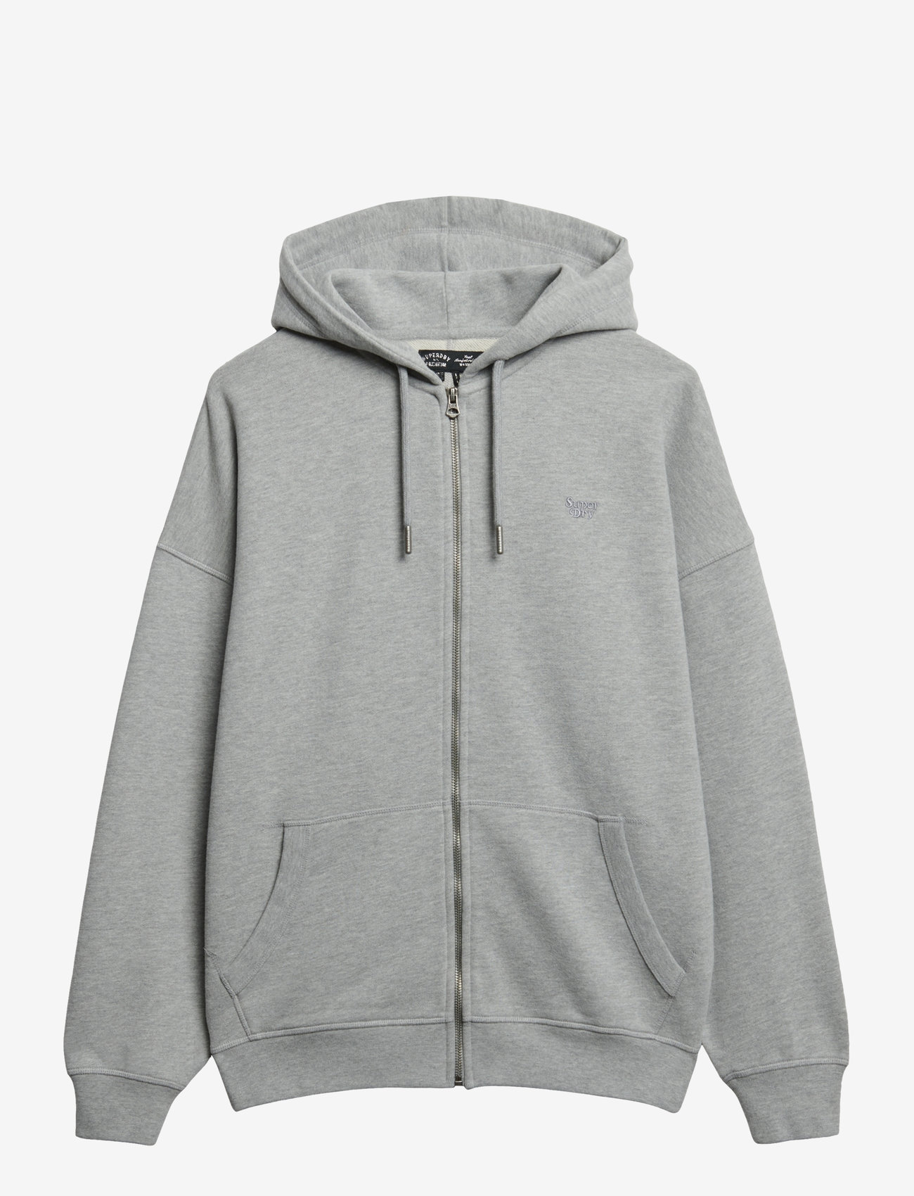Superdry - STUDIOS ZIP HOODIE - hættetrøjer - grey marl - 1