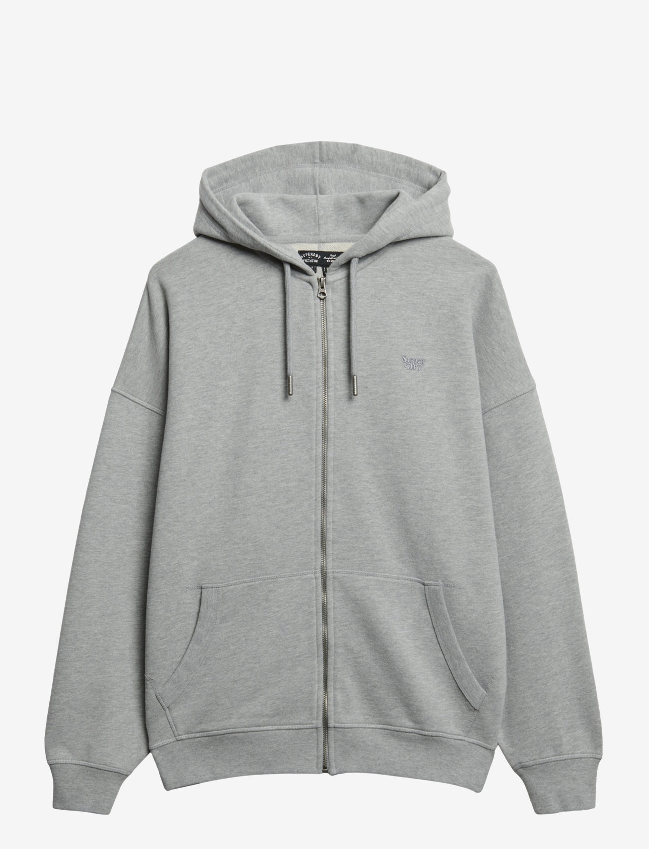 Superdry - STUDIOS ZIP HOODIE - hættetrøjer - grey marl - 2