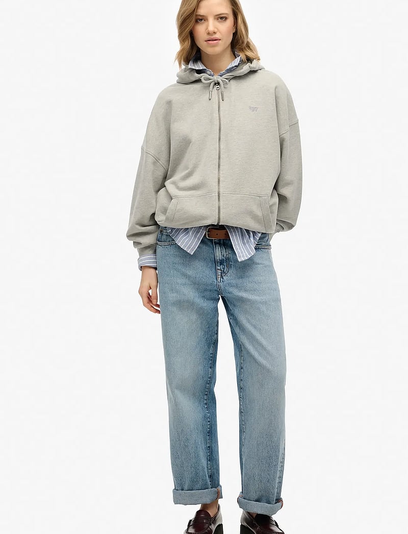 Superdry - STUDIOS ZIP HOODIE - kapuzenpullover - grey marl - 4