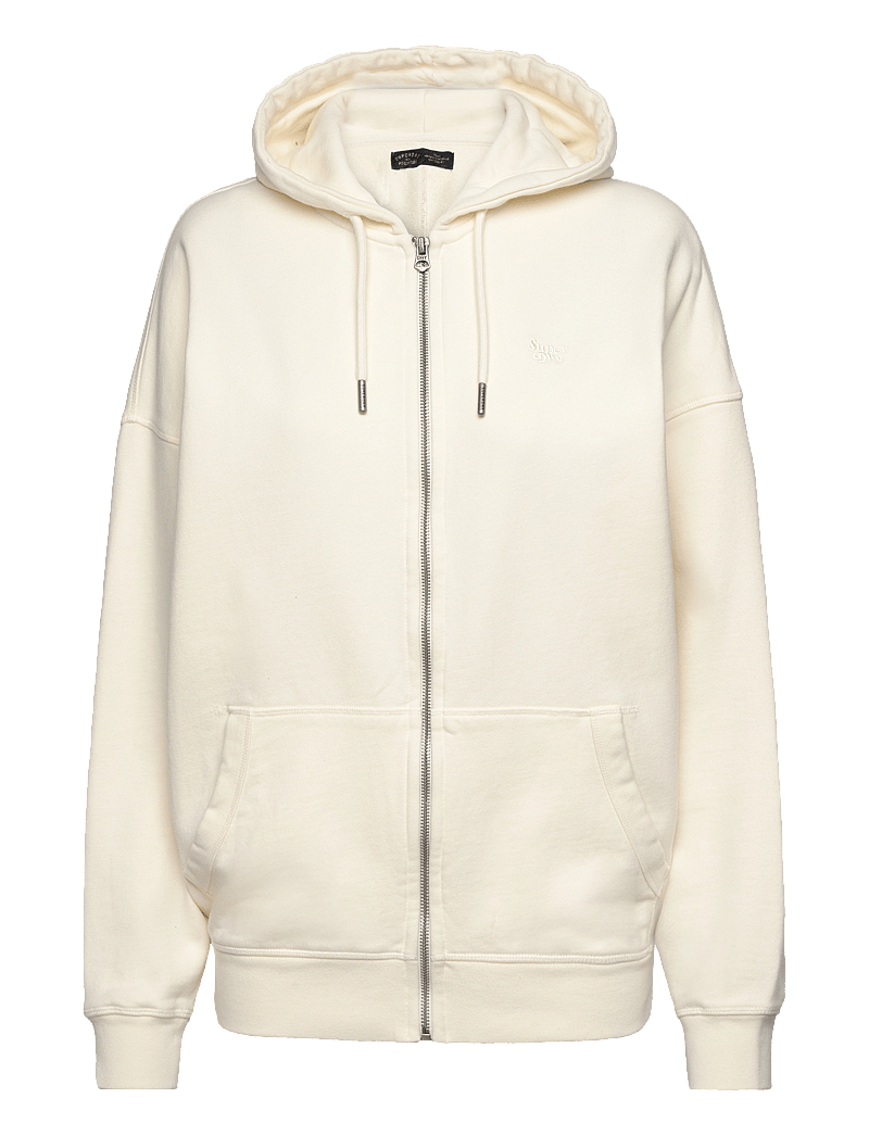 Superdry - STUDIOS ZIP HOODIE - kapuutsiga dressipluusid - off white - 1