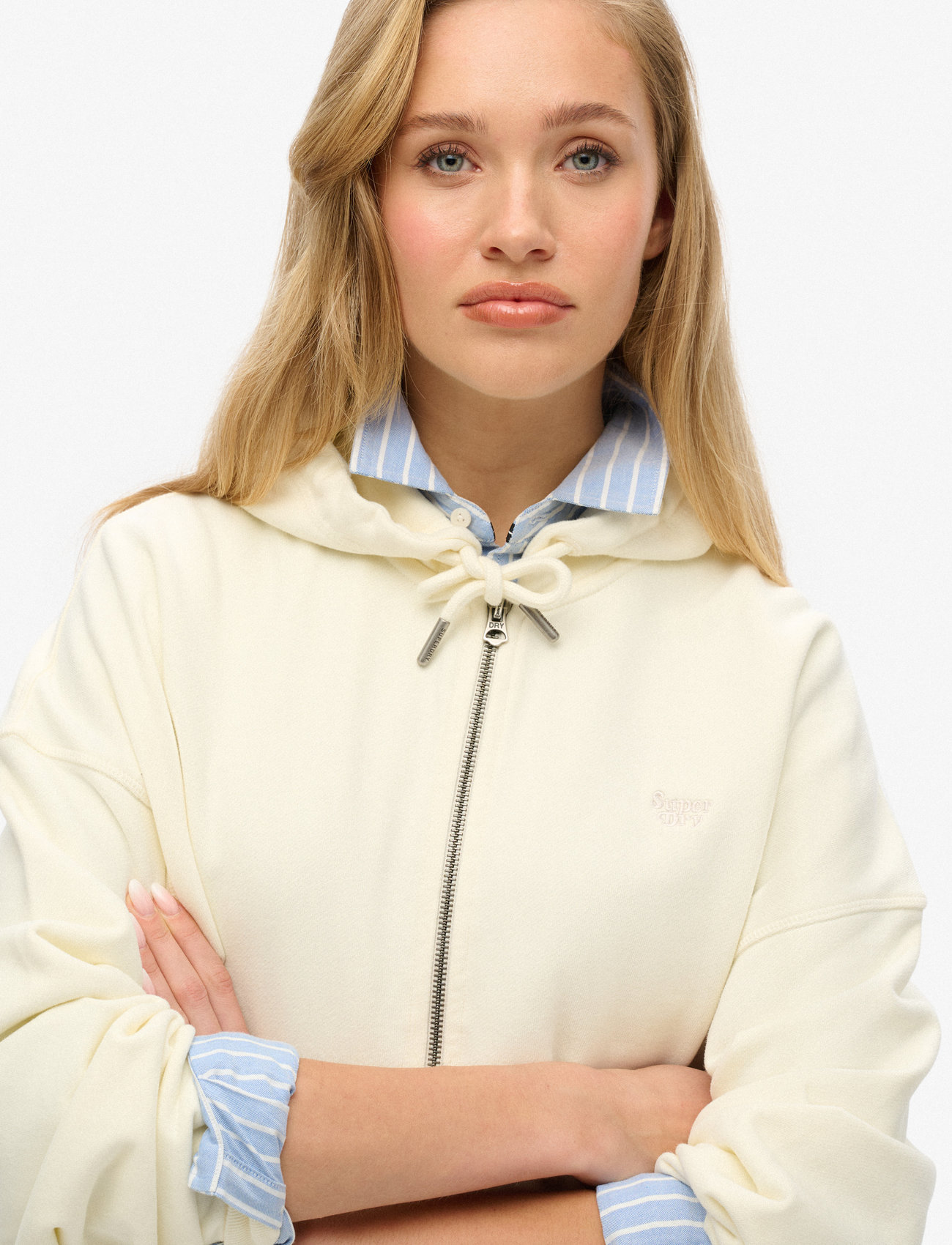 Superdry - STUDIOS ZIP HOODIE - hoodies - off white - 5