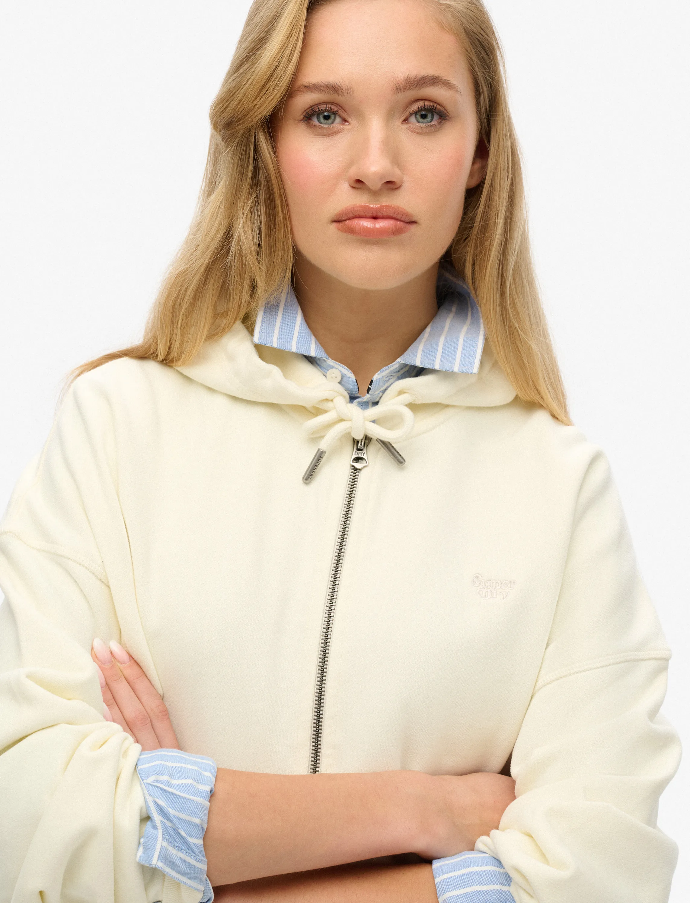 Superdry - STUDIOS ZIP HOODIE - hættetrøjer - off white - 5