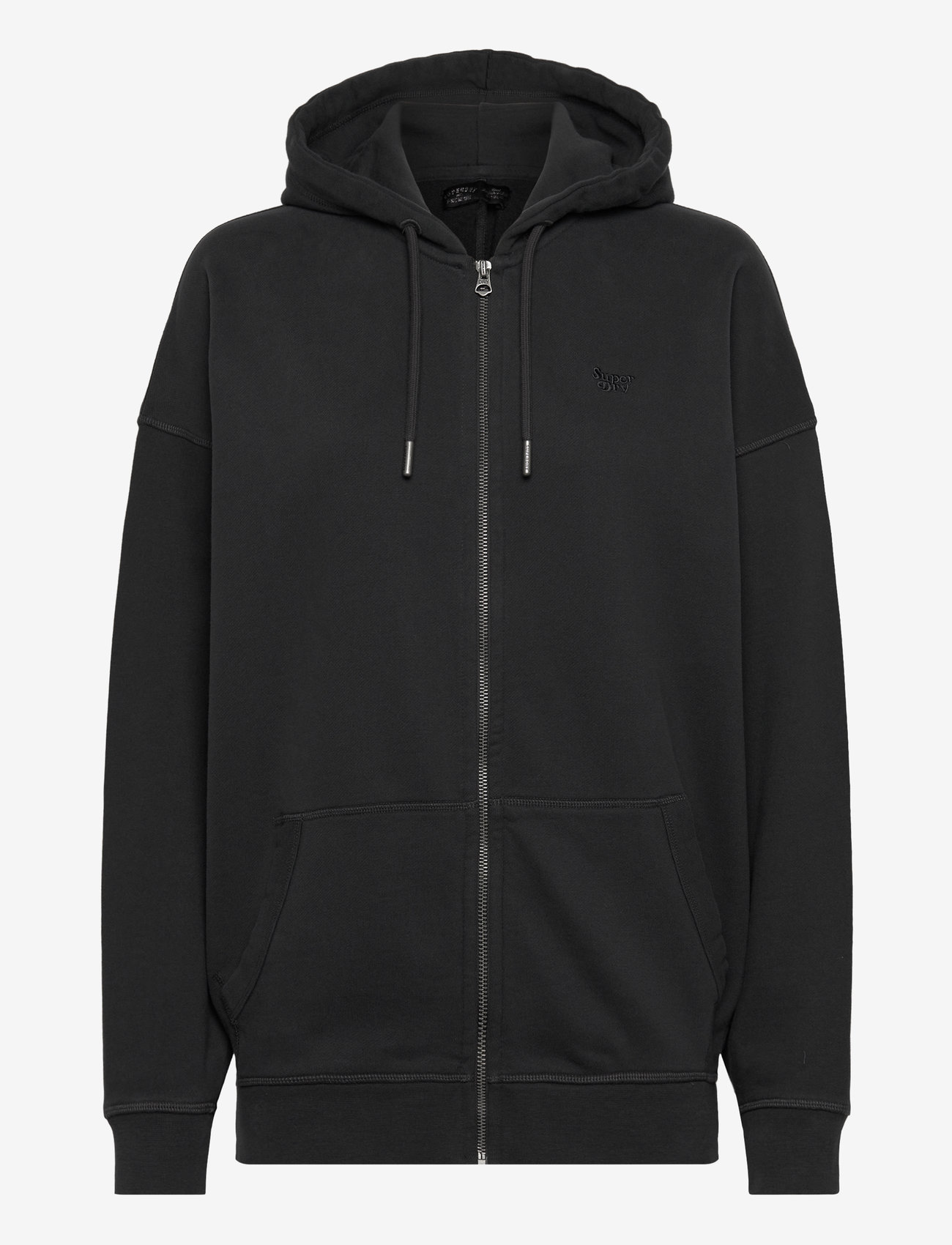 Superdry - STUDIOS ZIP HOODIE - hoodies - washed black - 1