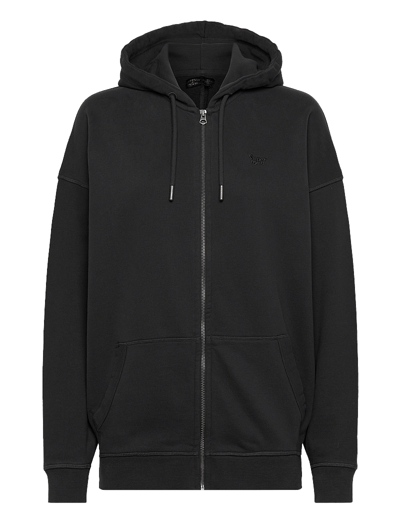 Superdry - STUDIOS ZIP HOODIE - kapuutsiga dressipluusid - washed black - 1
